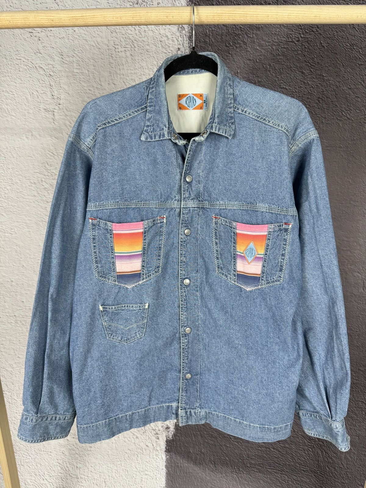 Replay × Vintage Replay cowboy western vintage made in Italy denim shirt Size US M / EU 48-50 / 2 - 2 Thumbnail