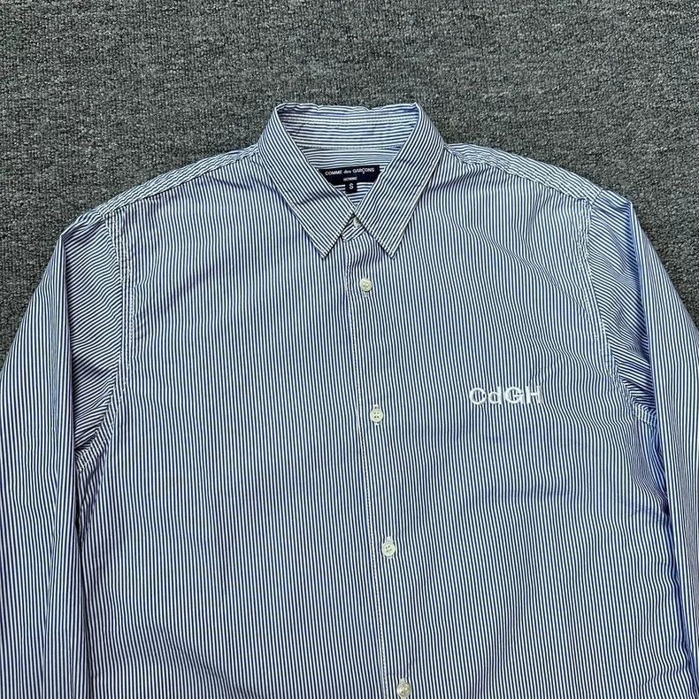 Comme des Garcons Comme Des Garcons Embroidered striped long-sleeve shirt Size US S / EU 44-46 / 1 - 2 Thumbnail