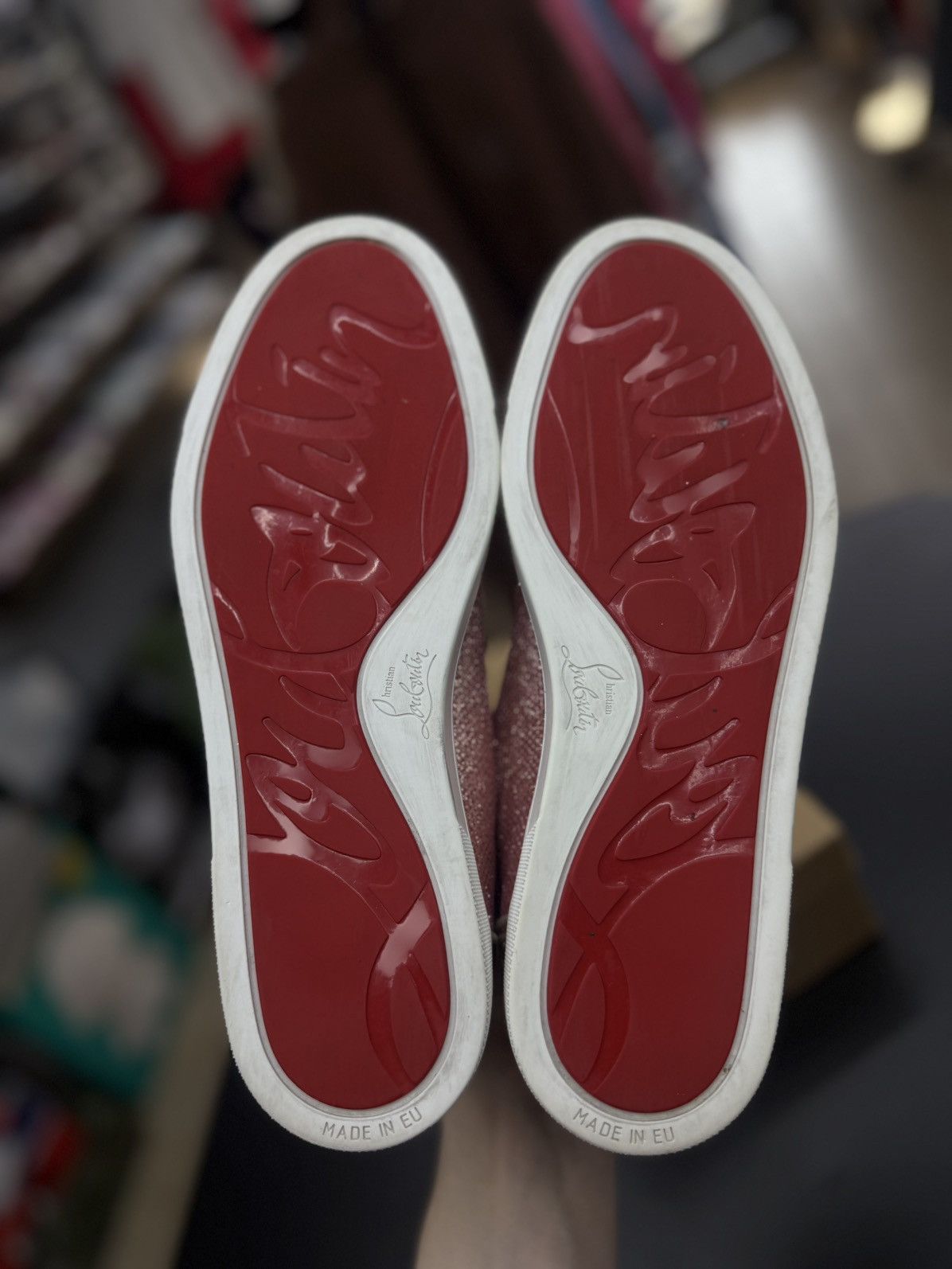 Christian Louboutin Christian Louboutin Pink Low Top Women’s Shoes 39EU/9US Size US 9 / IT 39 - 12 Thumbnail