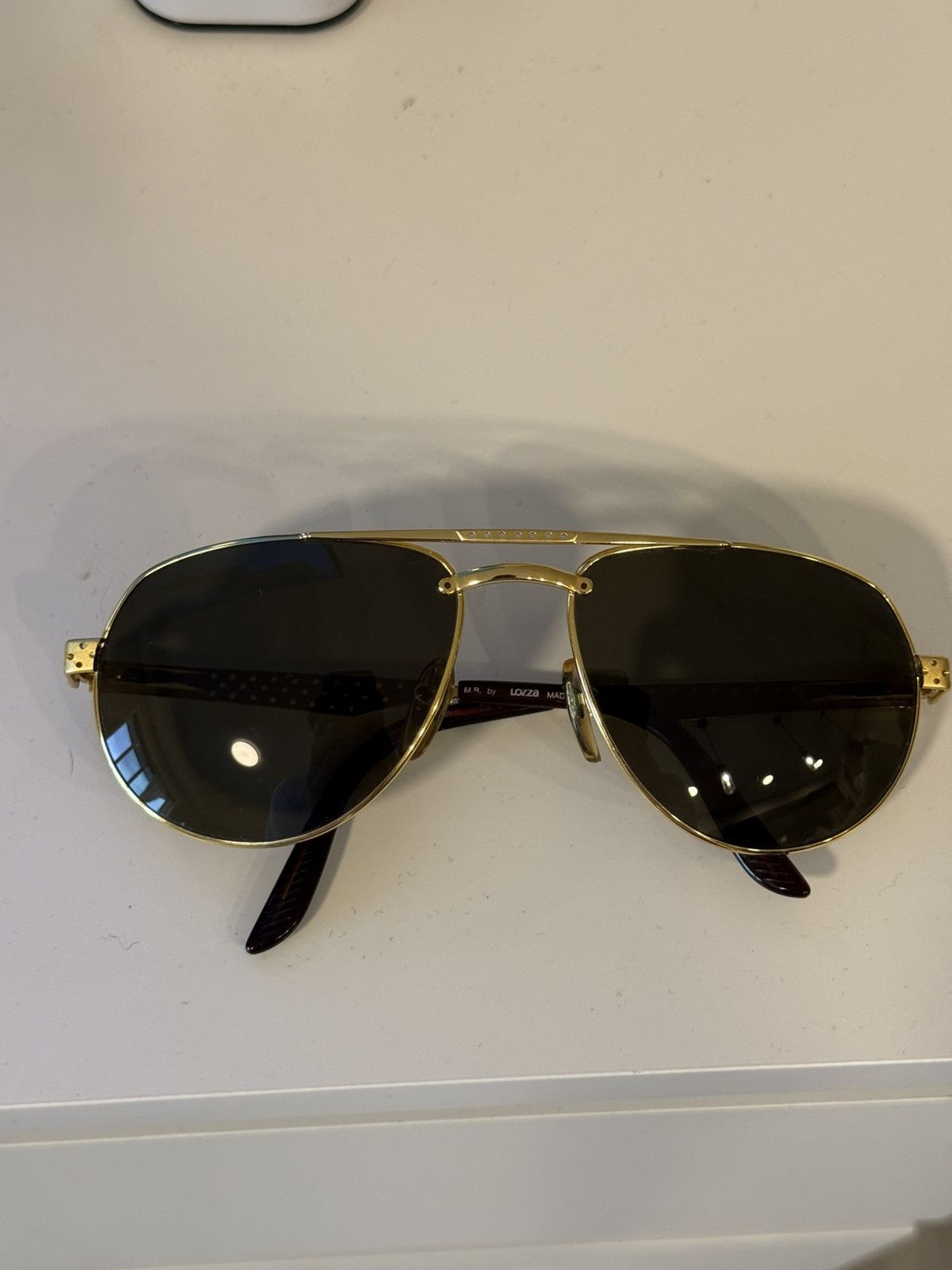 Lozza Vintage LOZZA Martini Racing Aviator Sunglasses Mod MS41 Size ONE SIZE - 5 Thumbnail