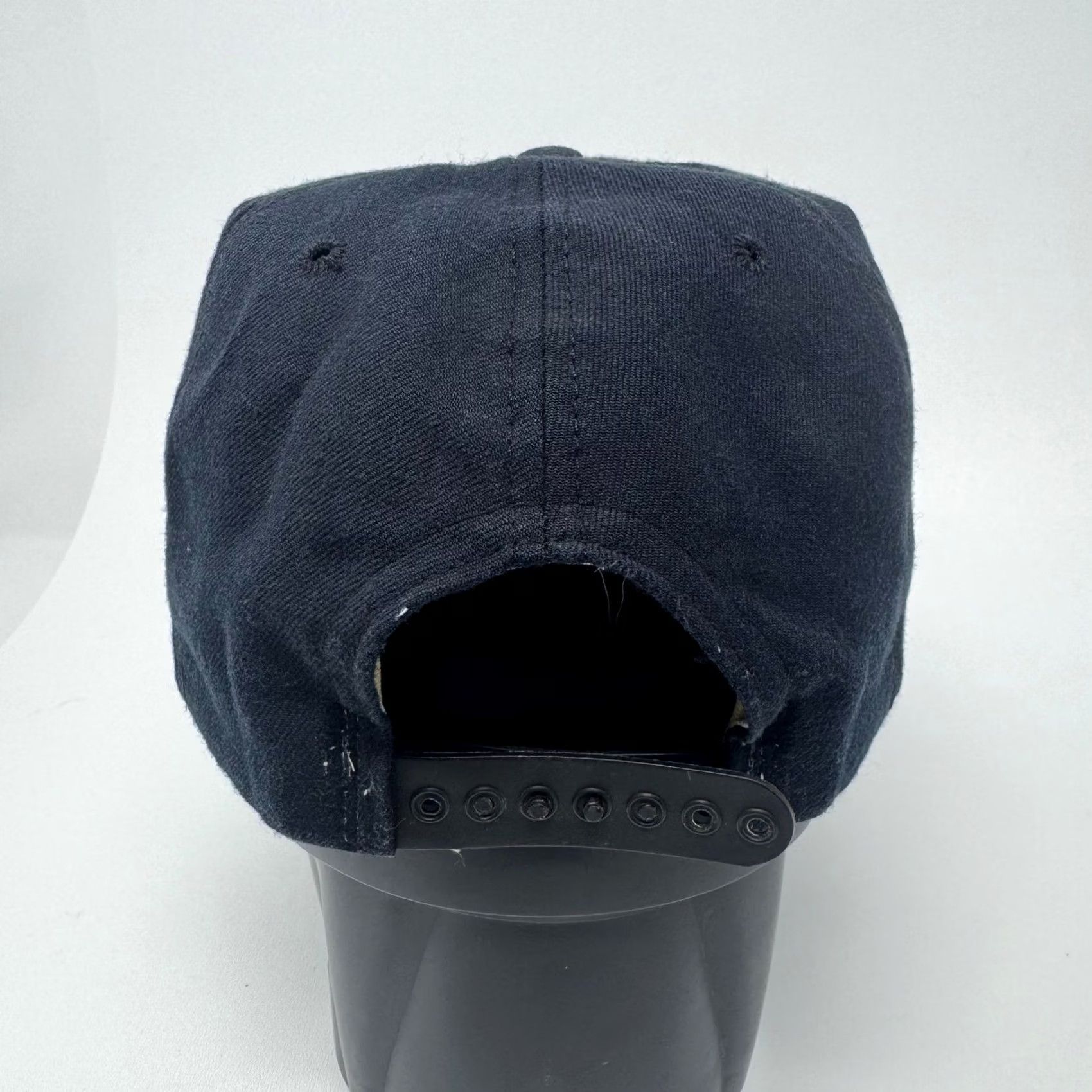 New Era VINTAGE New Era Hat Michigan Wolverines Snapback Navy Blue Wool Blend Adjustable Snapback 1990s Mens Boys Women Mens Size ONE SIZE - 4 Thumbnail