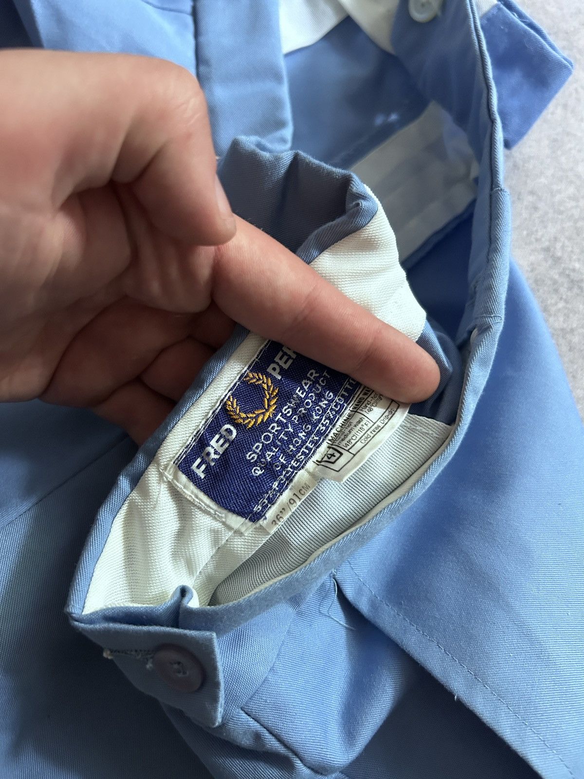 Fred Perry × Vintage Vintage Fred Perry blue tennis shorts very rare 90s casual Size US 31 - 5 Thumbnail