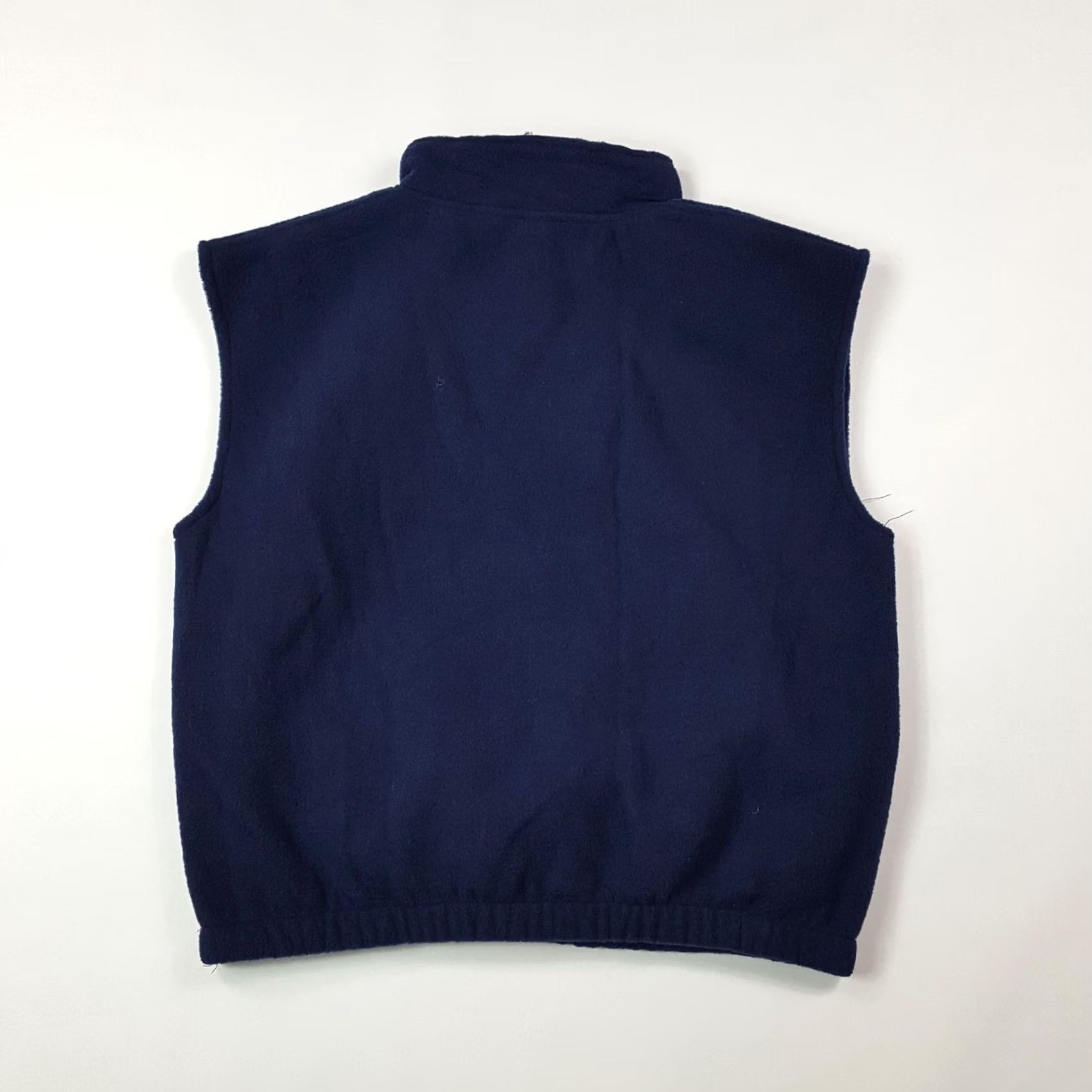 Etro VINTAGE Navy Blue Fleece Vest 1/4 Zip Retro Jacket Men L Sleeveless 90s Vintage Outdoor Casual Size US L / EU 52-54 / 3 - 3 Thumbnail