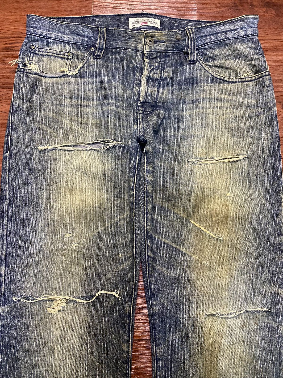 Japanese Brand Vintage Japanese Brand Alcot by Supreme Distressed Jean Size US 38 / EU 54 - 3 Thumbnail