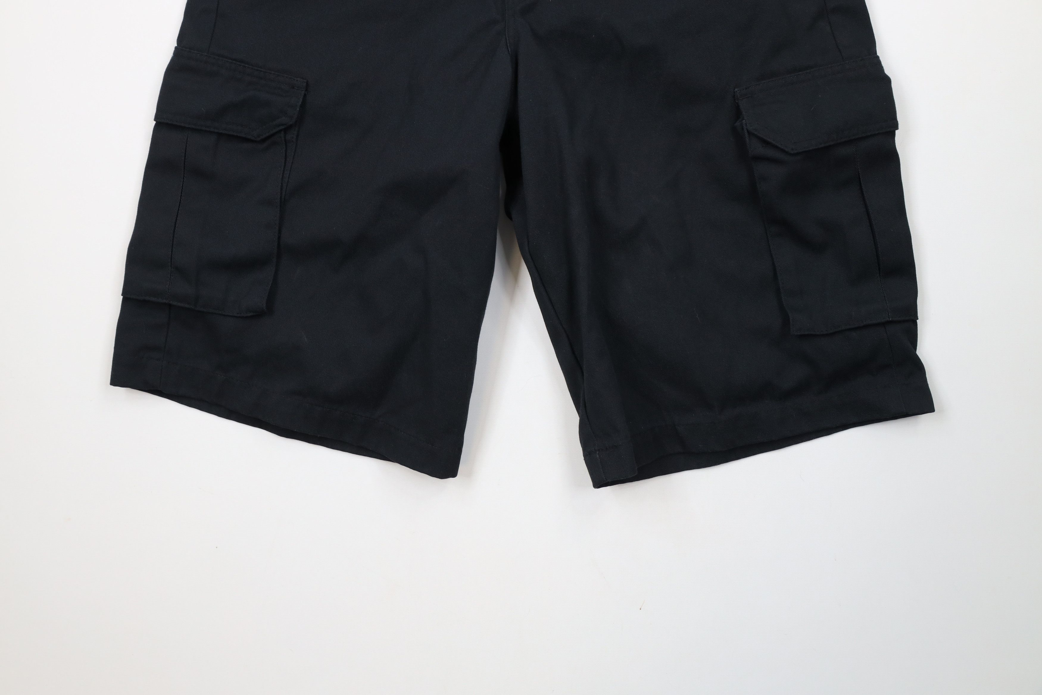 Dickies × Vintage Vintage Y2K Dickies Spell Out Loose Fit Cargo Shorts Black Size US 34 / EU 50 - 4 Thumbnail