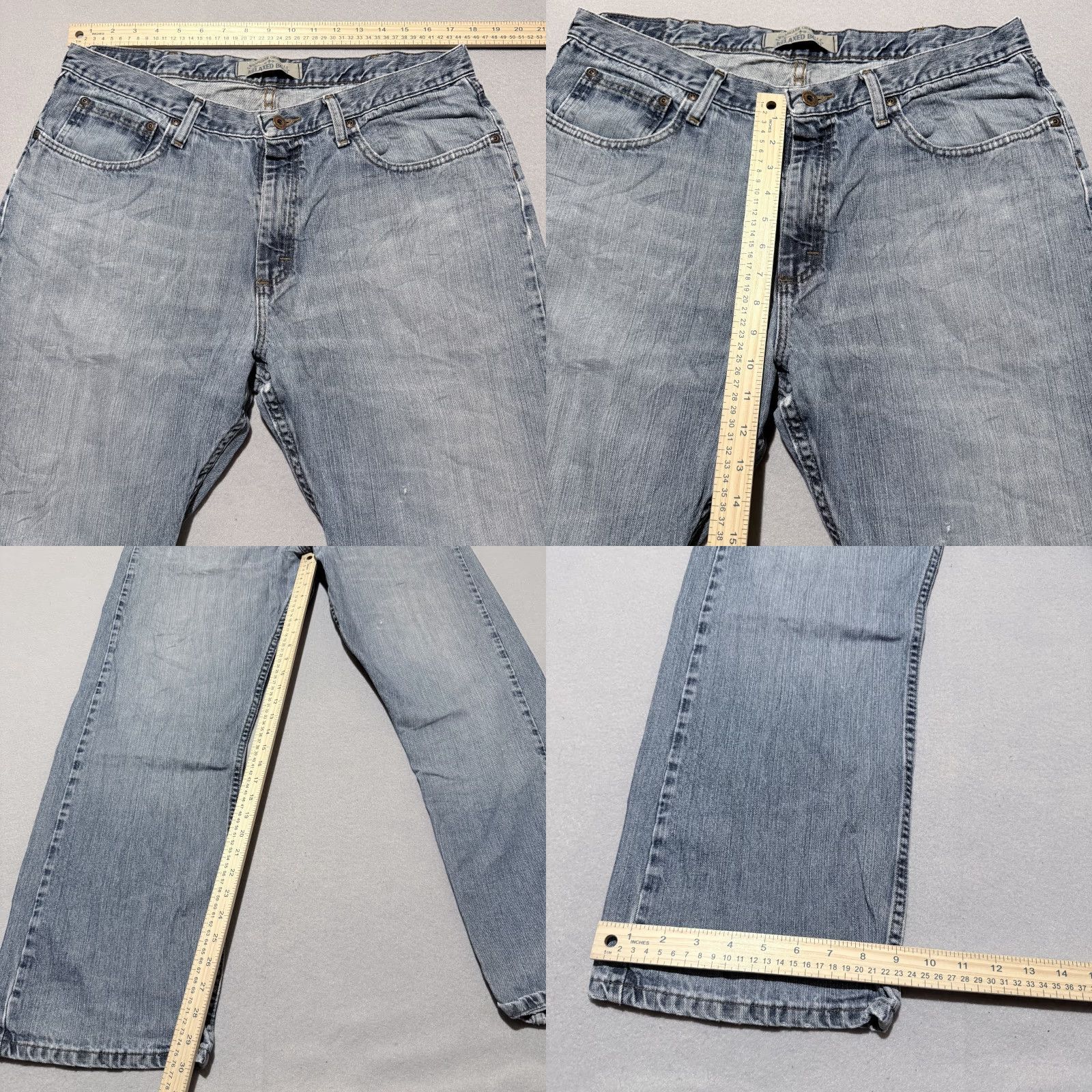Wrangler Wrangler Jeans Men's Blue Denim Relaxed Boot Cut 36x30 - 5-Pocket Design - Wrangler Originals - Jeans - Blue - Men Size US 36 / EU 52 - 9 Thumbnail