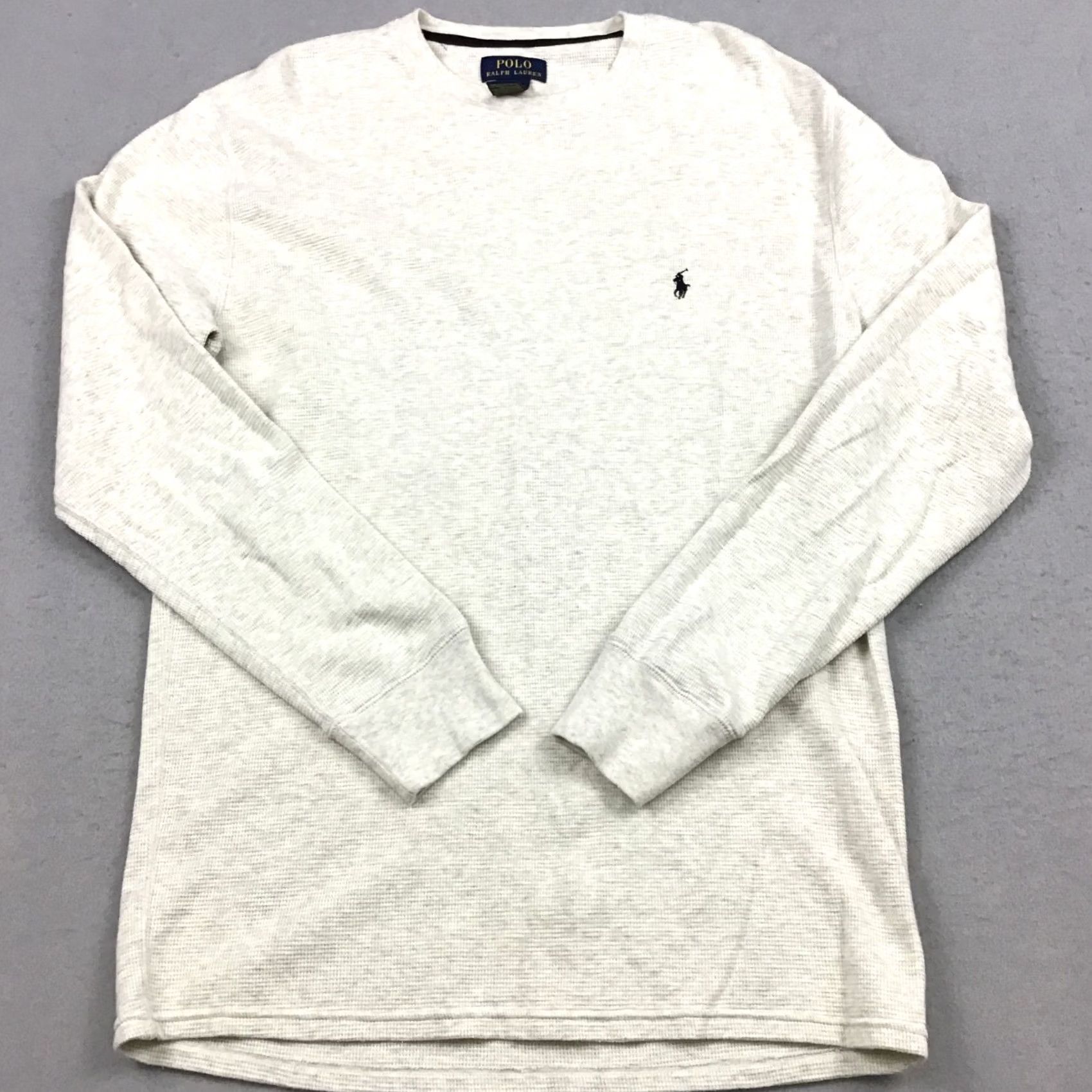 Polo Ralph Lauren Polo Ralph Lauren Sweater Polo Ralph Lauren Crew Neck Beig e Cotton Knit Pullover Thermal L Logo Mens Regular Large Size US L / EU 52-54 / 3 - 2 Thumbnail