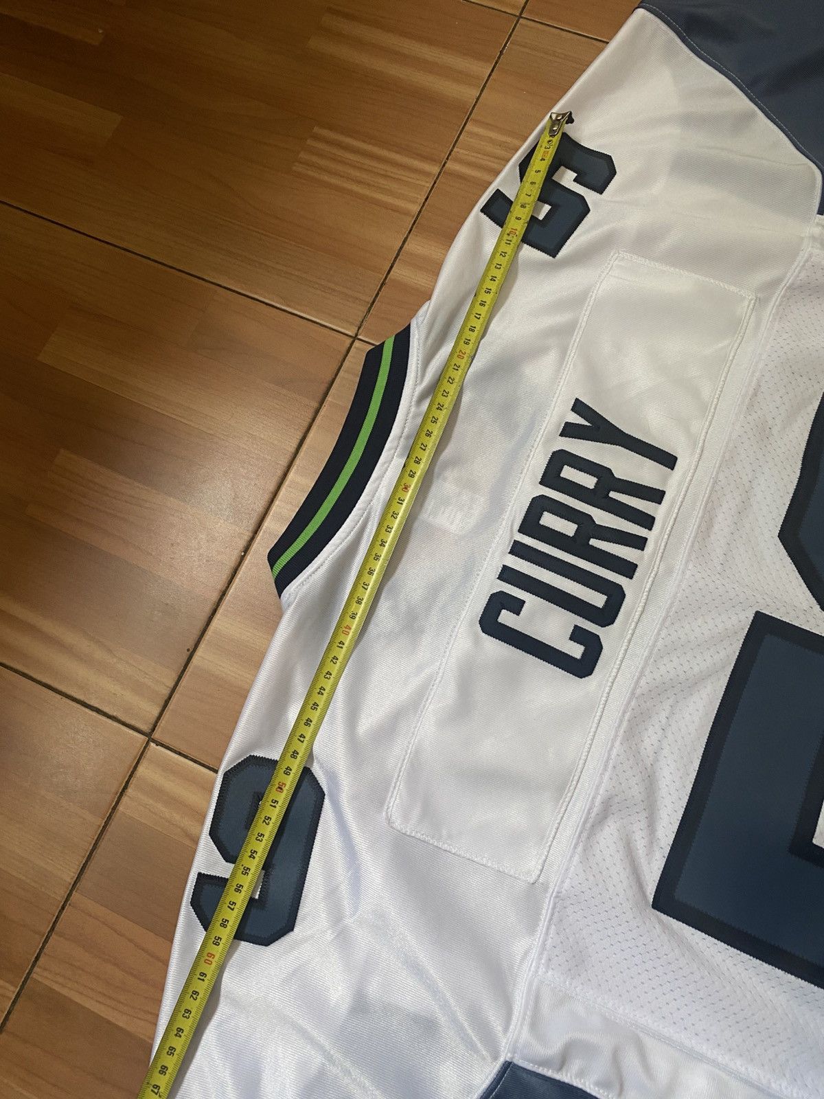 Reebok Reebok Seattle Seahawks Singed #59 Aaron Currey Jersey Mens Size US L / EU 52-54 / 3 - 19 Thumbnail