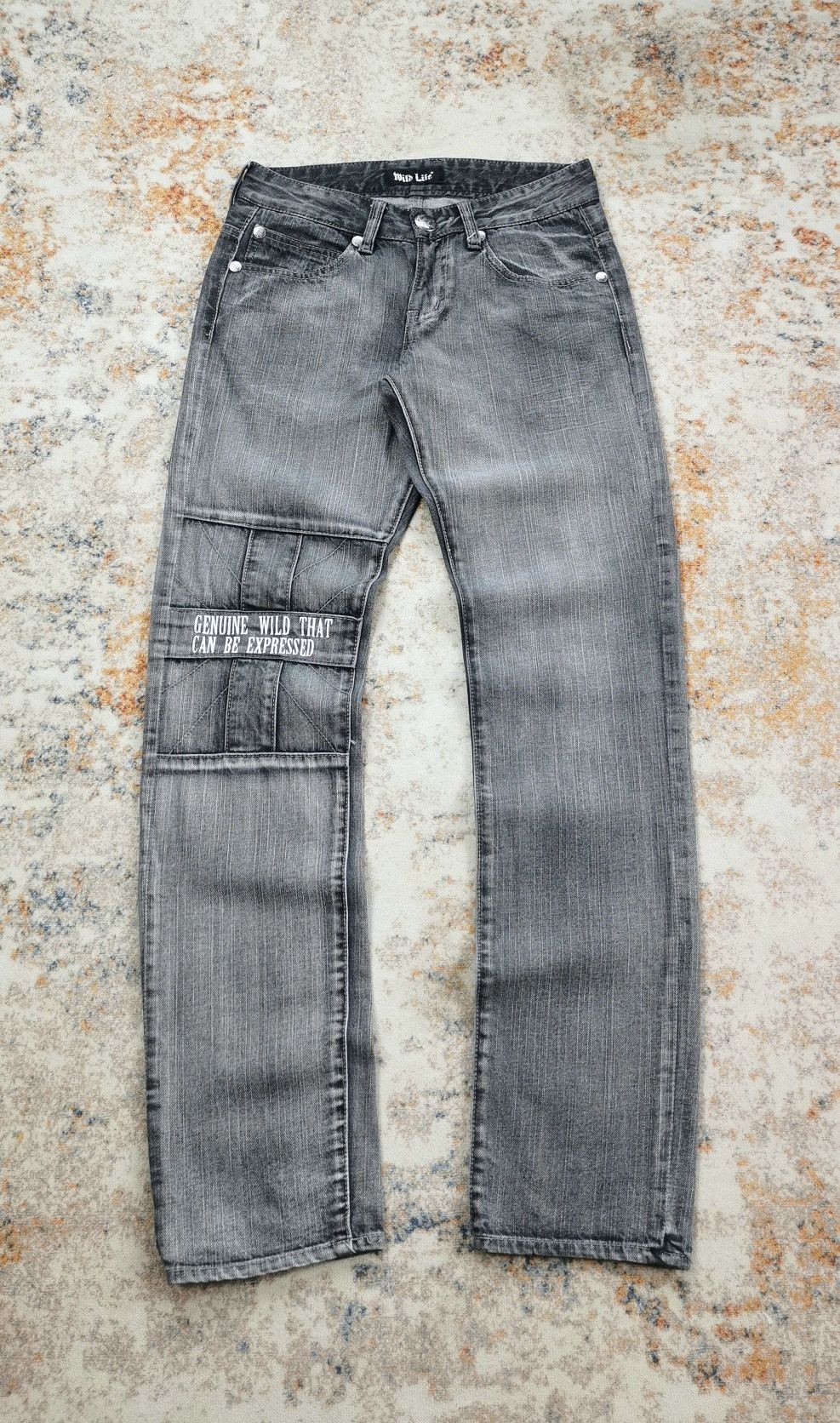Hysteric Glamour × Vintage Wild Life Britain Printed Pocket Jeans (LG99) Size US 28 / EU 44 - 1 Thumbnail