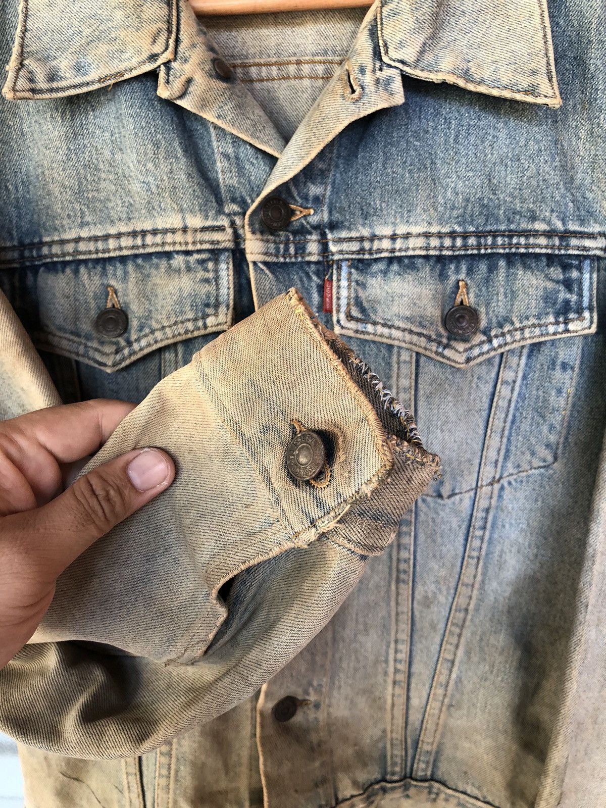 Levi's Vintage Levi’s Distressed Faded Jacket Size US S / EU 44-46 / 1 - 4 Thumbnail