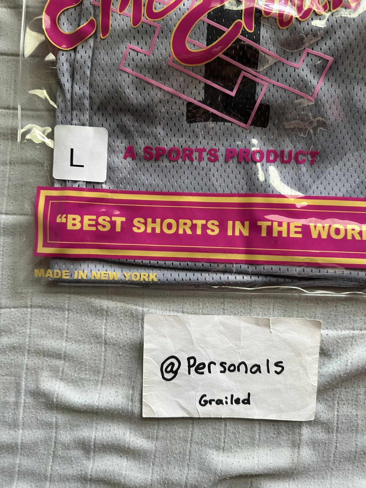 Eric Emanuel NEW Eric Emanuel x Interscope Records Basic Shorts Large Size US 34 / EU 50 - 4 Thumbnail