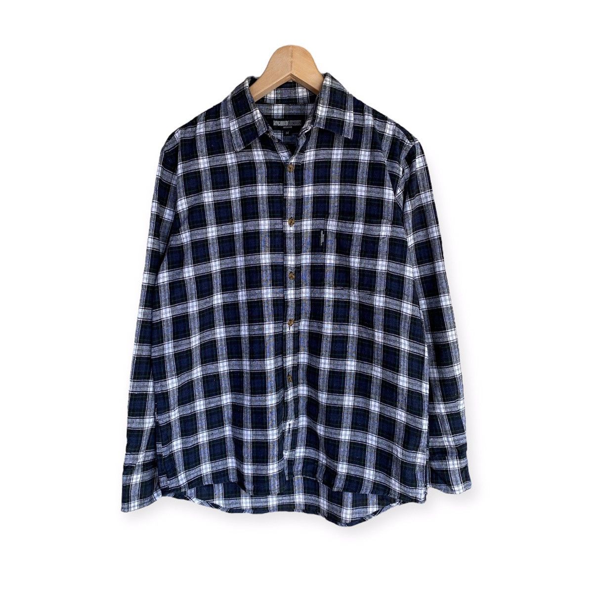 Michiko London Koshino Plaid Tartan Flannel Shirt