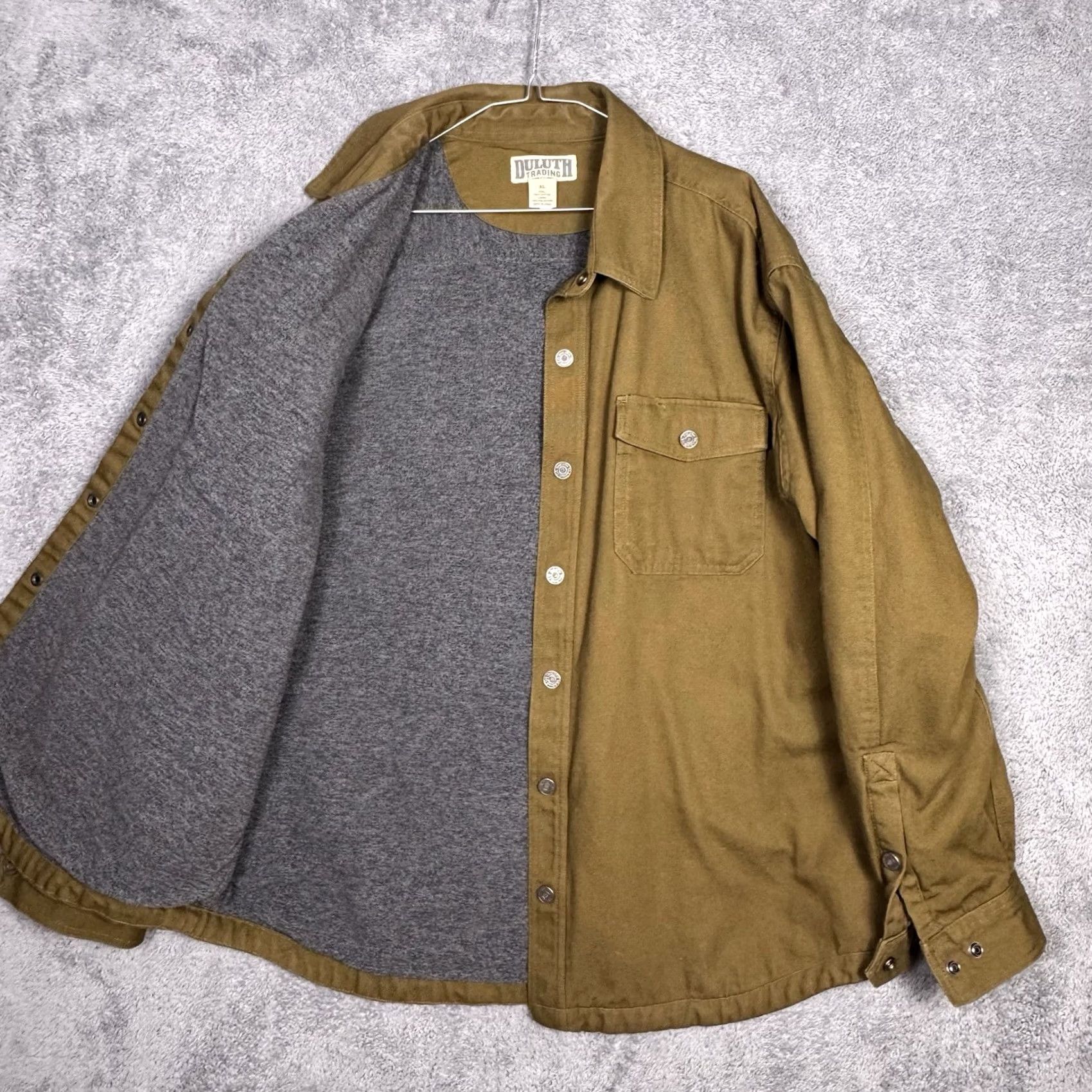 Vintage Duluth Hanger Bender Fire Hose Fleece Lined Shirt Jacket Men's XL Workwear 31500 Size US XL / EU 56 / 4 - 2 Thumbnail
