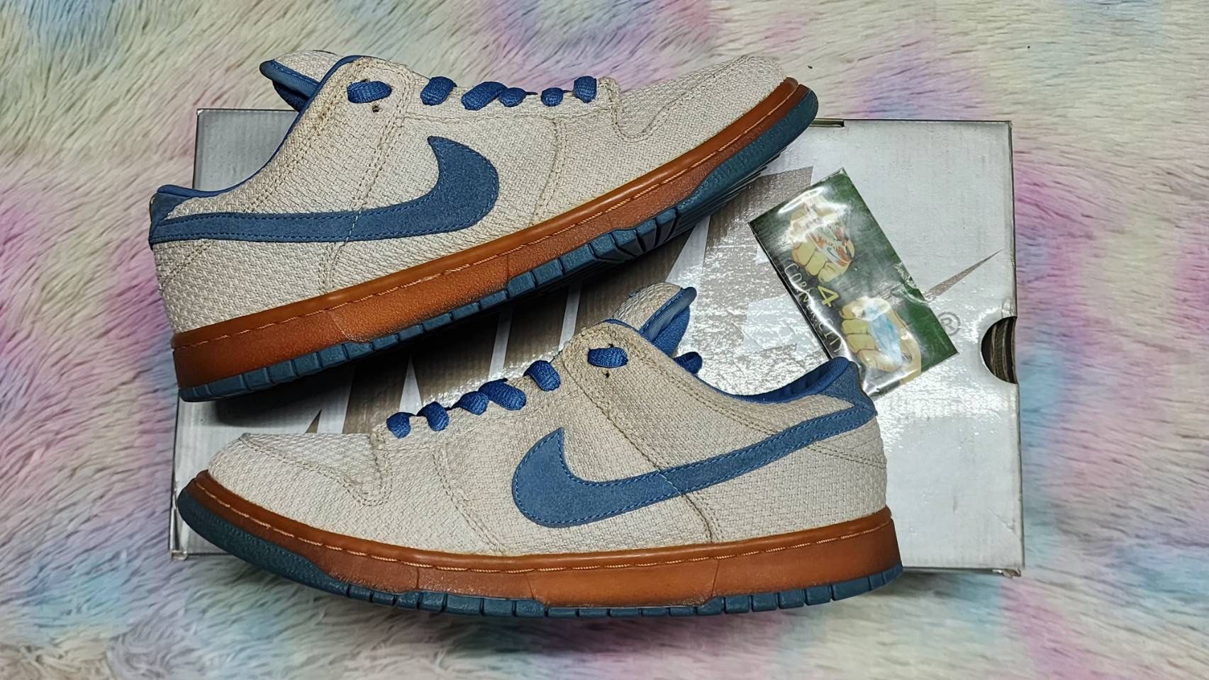 Nike Nike Sb Dunk Low Blue Hemp Size US 10.5 / EU 43-44 - 5 Thumbnail