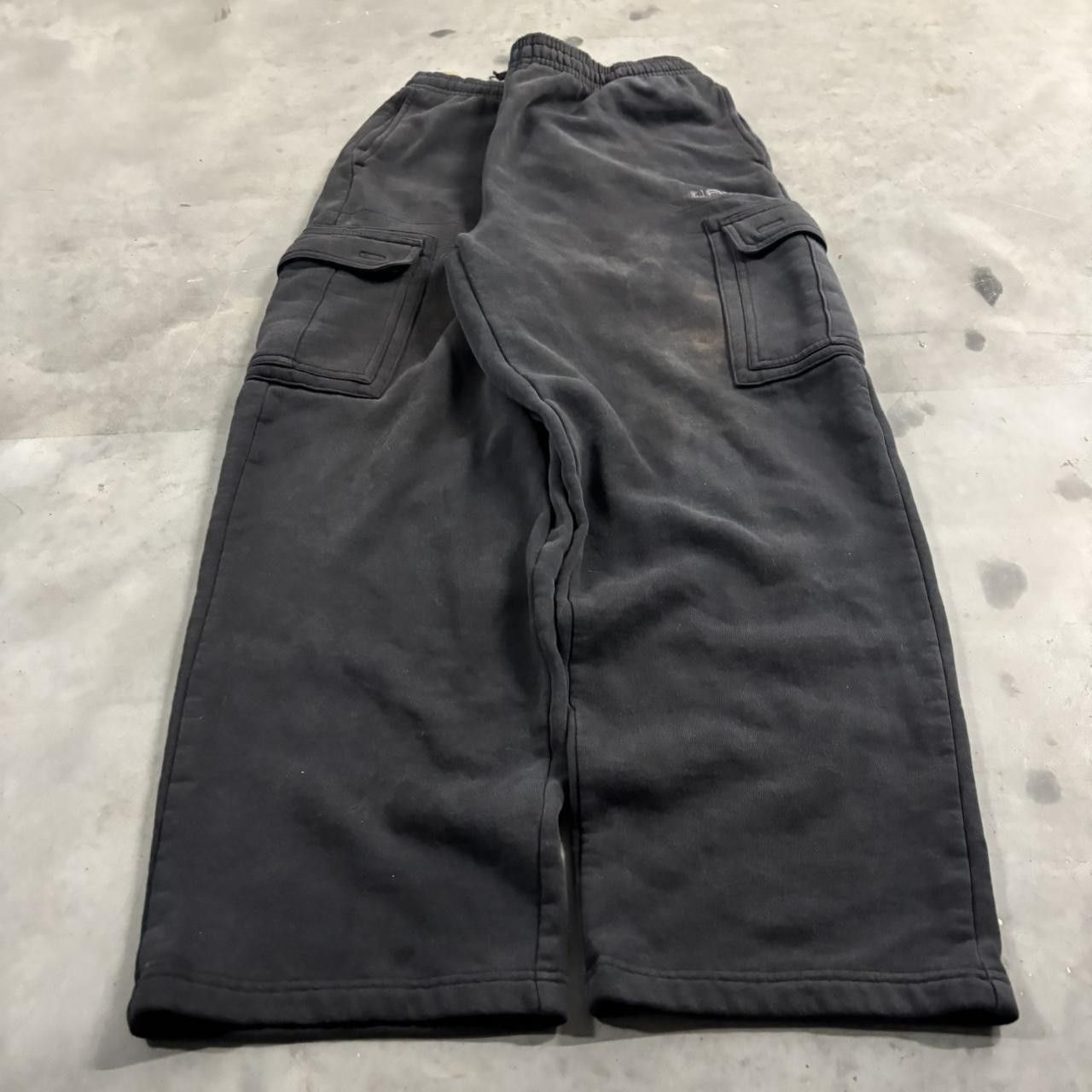 Vintage Crazy Vintage Y2K/2000s Baggy Faded Black Streetwear Skater Sweatpants! Fits L Size US 36 / EU 52 - 3 Thumbnail