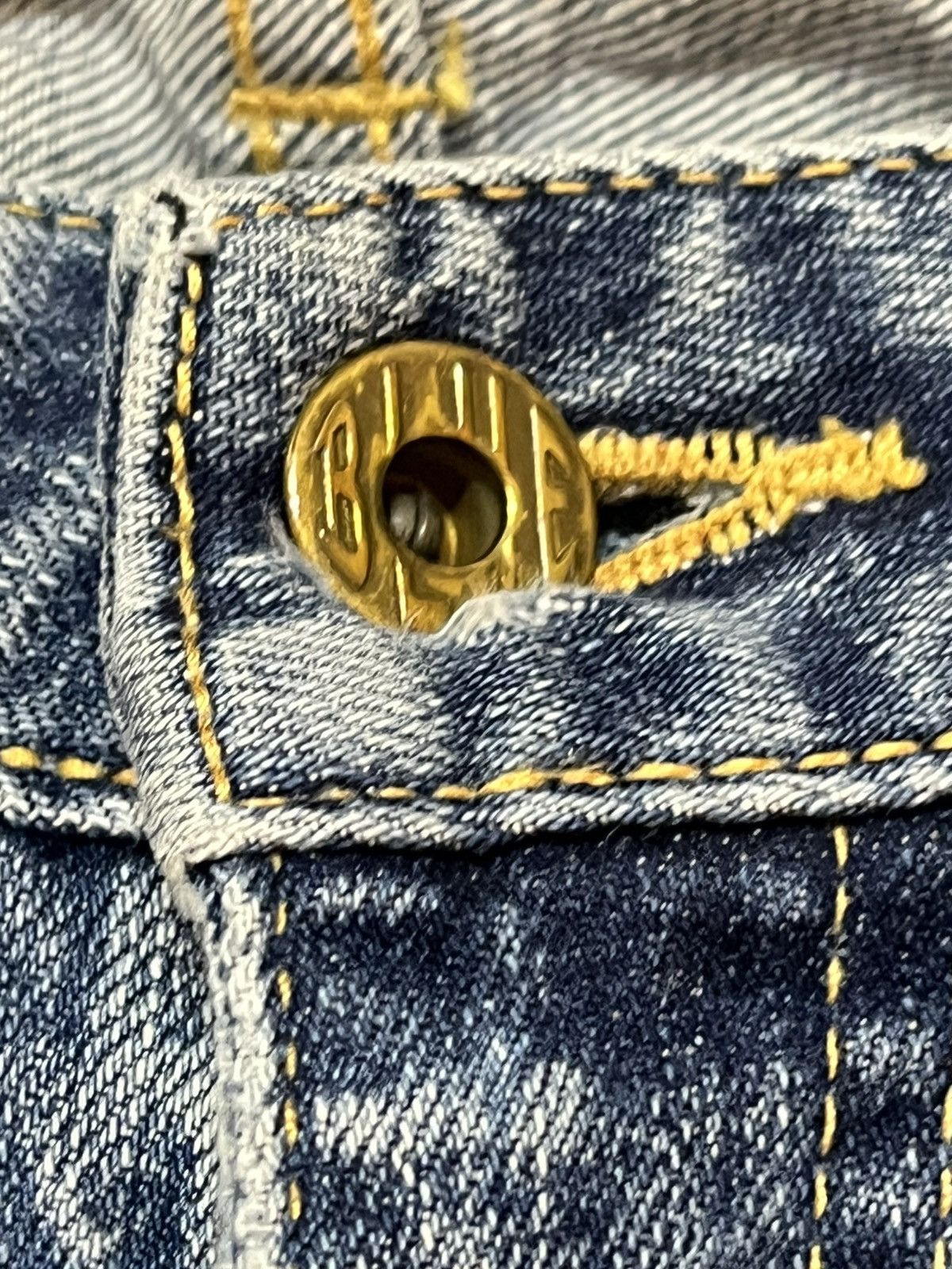 Japan Blue Vintage Japan Blue Faded Whiskers Denim Size US 33 - 6 Thumbnail