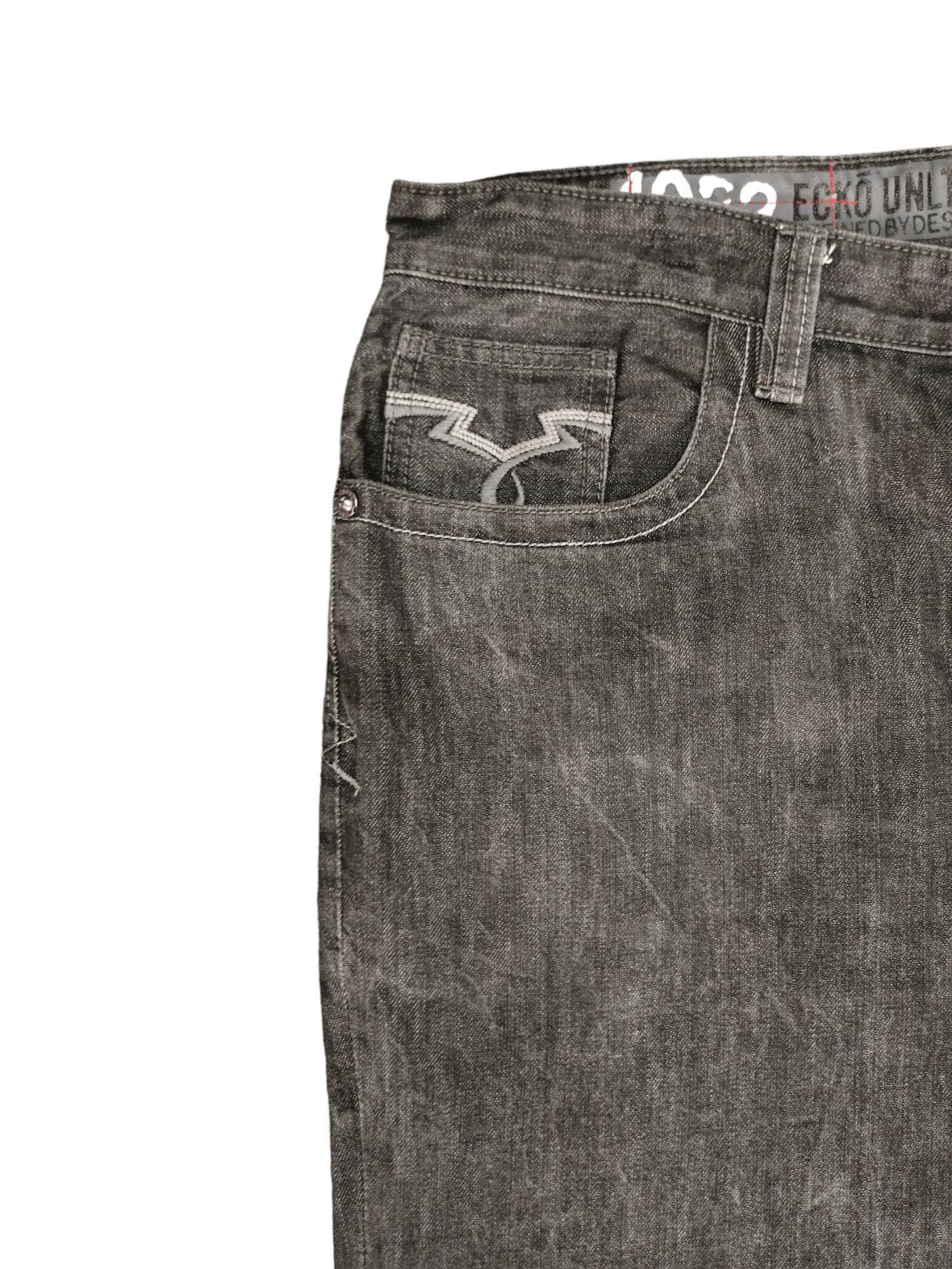 Ecko Unltd. Baggy Jeans Ecko Unltd Raw & Uncut Wide Leg Denim Y2k Jnco Size US 38 / EU 54 - 10 Thumbnail