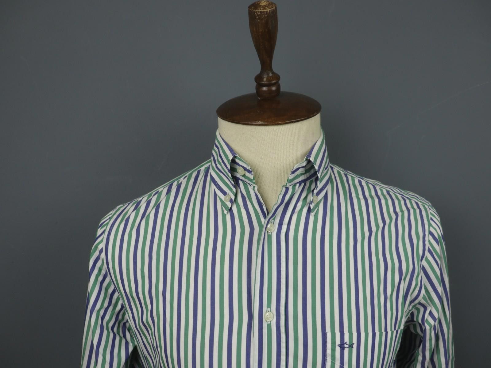 Paul & Shark Paul & Shark Multi Striped Cotton Collared Shirt Size 39 Size US M / EU 48-50 / 2 - 2 Thumbnail