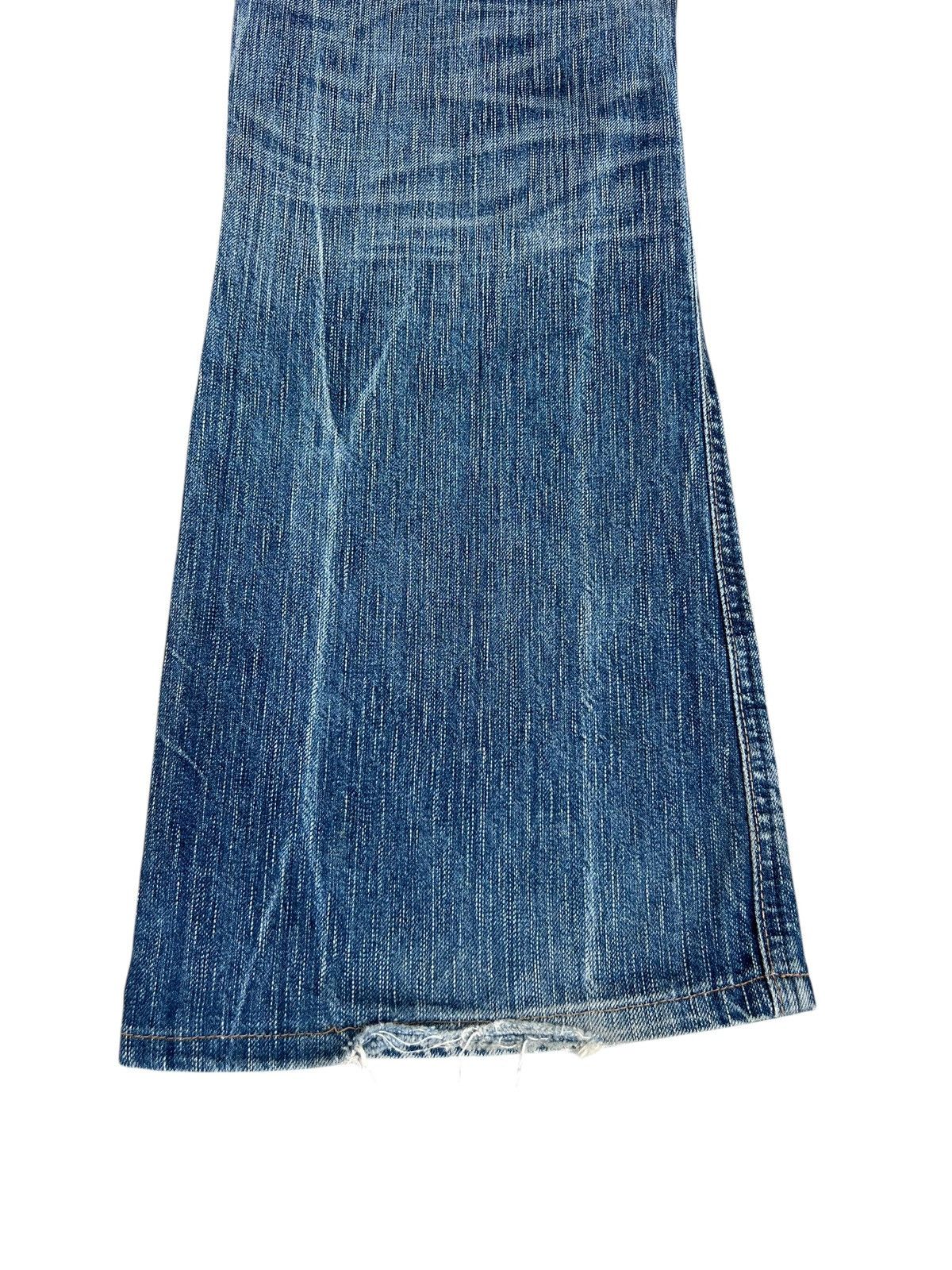 Edwin Vintage Y2K Edwin 503 BT500 Dirty Mud Denim Flare Jeans Size US 32 / EU 48 - 15 Thumbnail