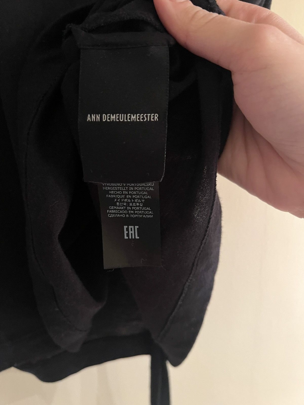 Ann Demeulemeester Ann Demeulemeester t-shirt Nuit Blanche Black Size M / US 6-8 / IT 42-44 - 5 Thumbnail