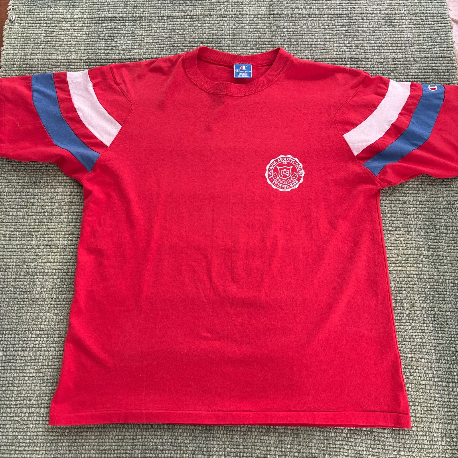 Champion × Vintage Vintage 90s Champion Gustavus Adolphus College Tee Shirt Size US L / EU 52-54 / 3 - 1 Thumbnail