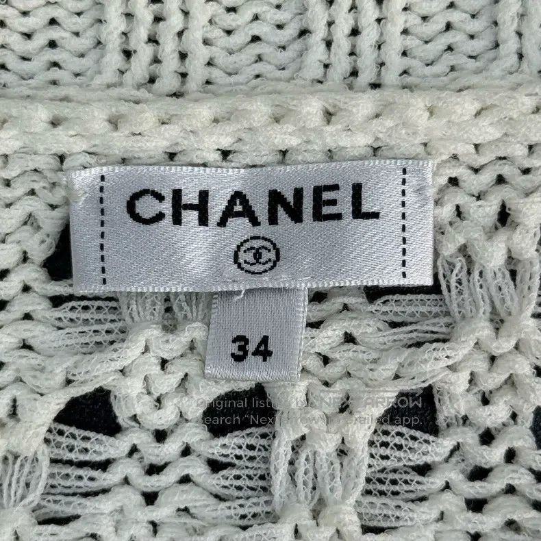 Chanel Chanel White classic pink logo knitwear sweater Size XXS / US 00 / IT 34 - 5 Thumbnail