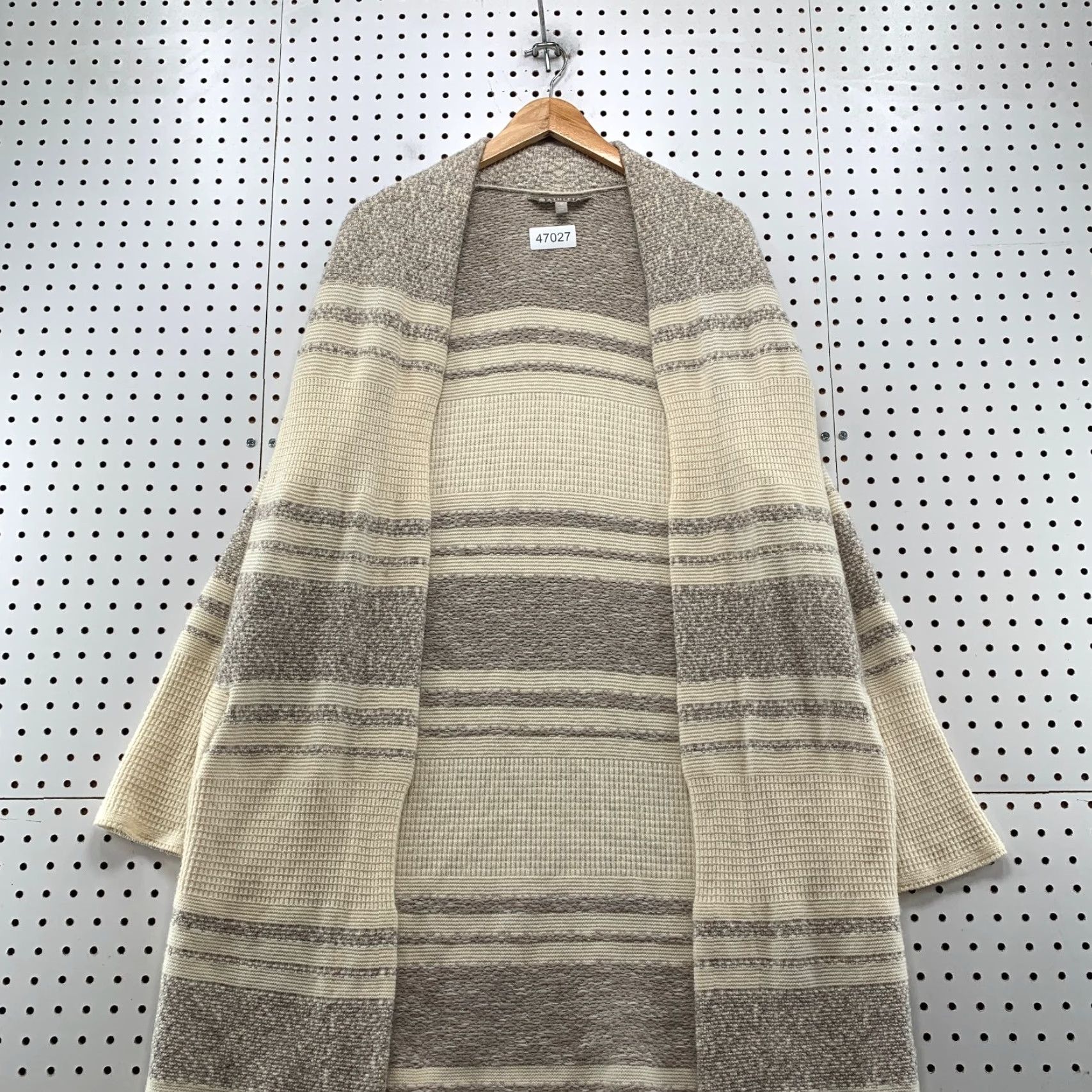 Athleta Athleta Cardigan Sweater Womens Medium Beige Open Wrap Wool Cashmere Size M / US 6-8 / IT 42-44 - 3 Thumbnail