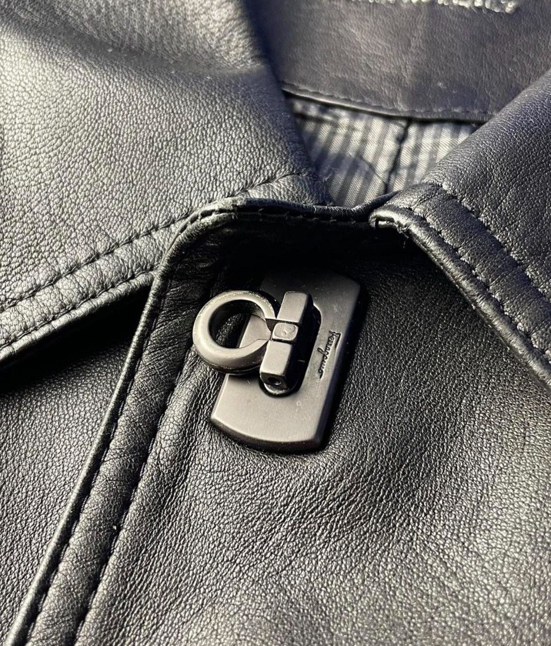Salvatore Ferragamo 💫🌹SALVATORE FERRAGAMO LEATHER COAT Size US XL / EU 56 / 4 - 5 Thumbnail