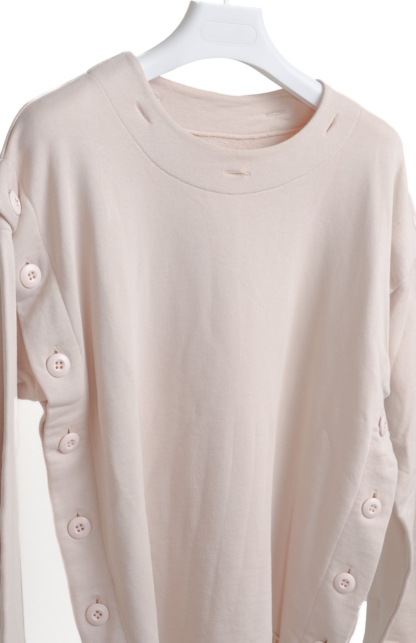 Maison Margiela Maison Margiela MM6 Pink Convertible Buttons Sweatshirt Size M / US 6-8 / IT 42-44 - 3 Thumbnail
