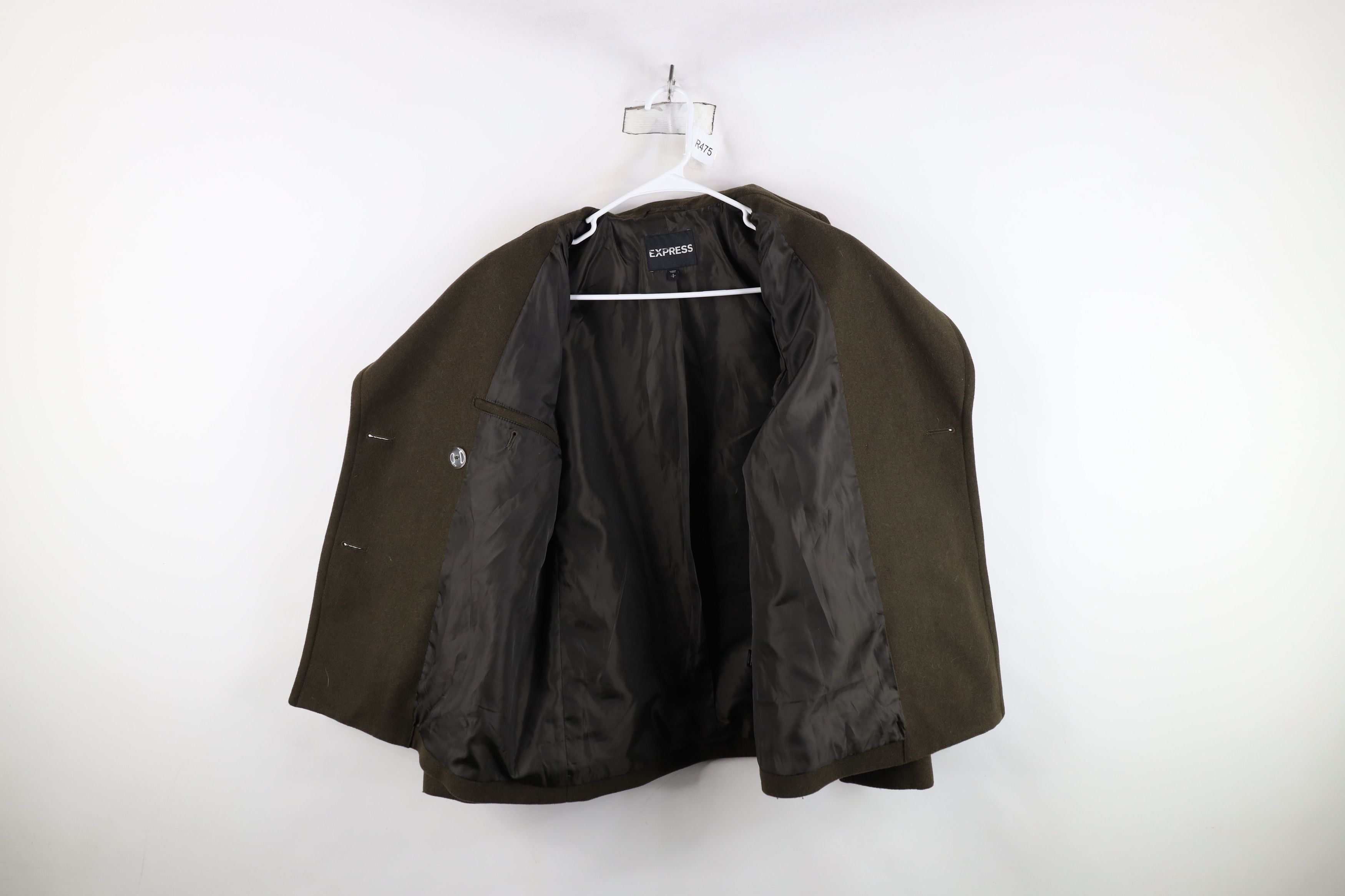 Express Vintage Y2K Express Breasted Military Style Peacoat Jacket Size S / US 4 / IT 40 - 9 Thumbnail