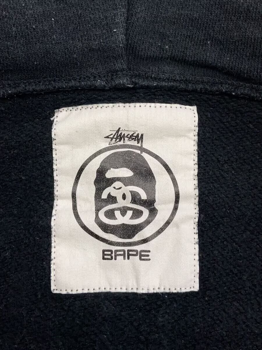 Bape A Bathing Ape x Stussy Cotton Zip Hoodie Black Size US L / EU 52-54 / 3 - 3 Thumbnail