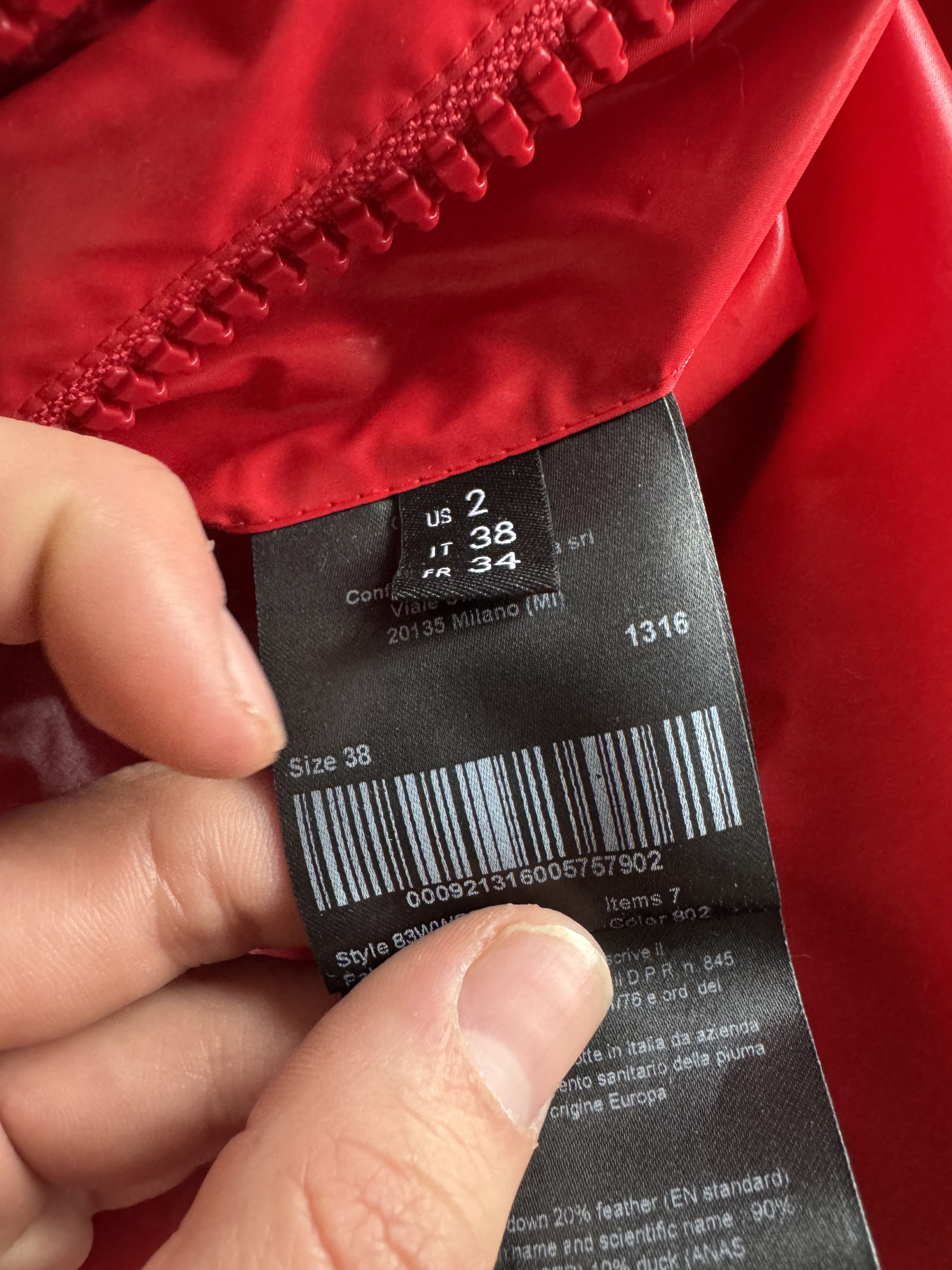 Calvin Klein 205W39NYC Red Oversized Puffer Jacket Size US XL / EU 56 / 4 - 18 Thumbnail