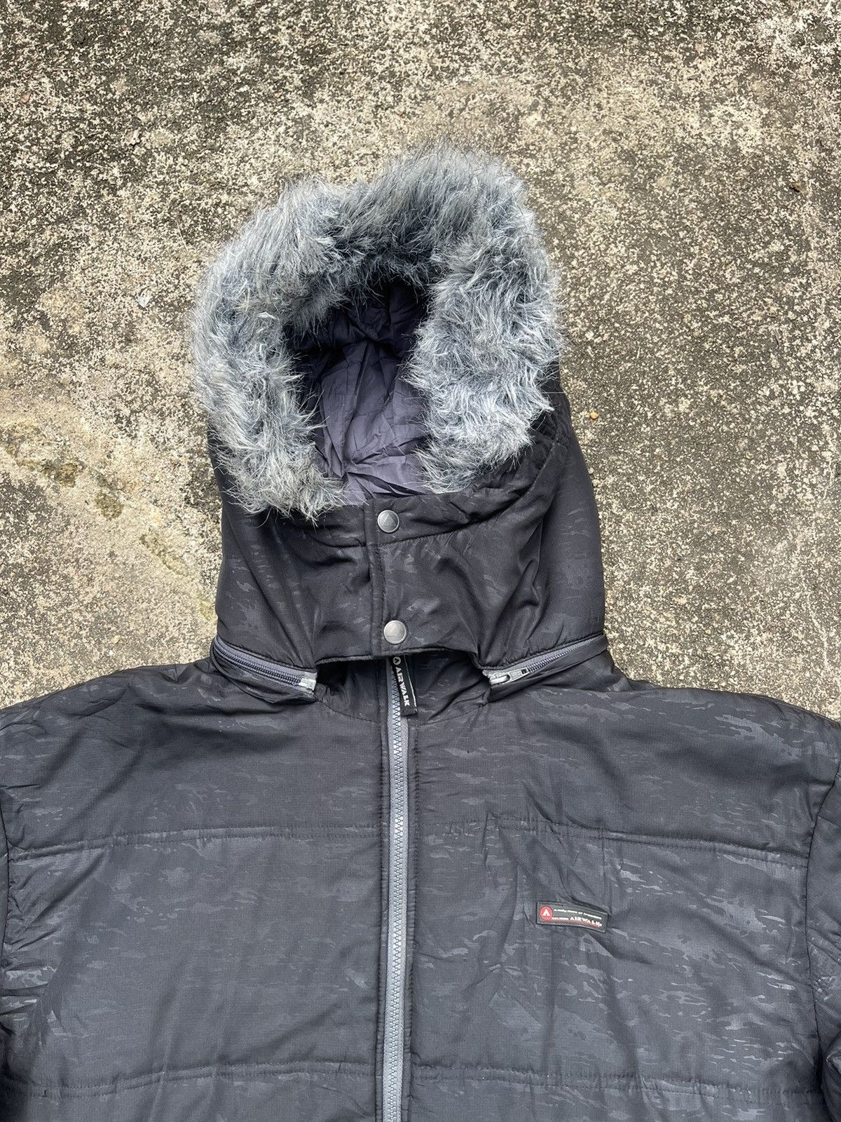 Airwalk Airwalk Vintage Black Puffer Jacket Faux Fur Hood 3L Size US XXL / EU 58 / 5 - 3 Thumbnail