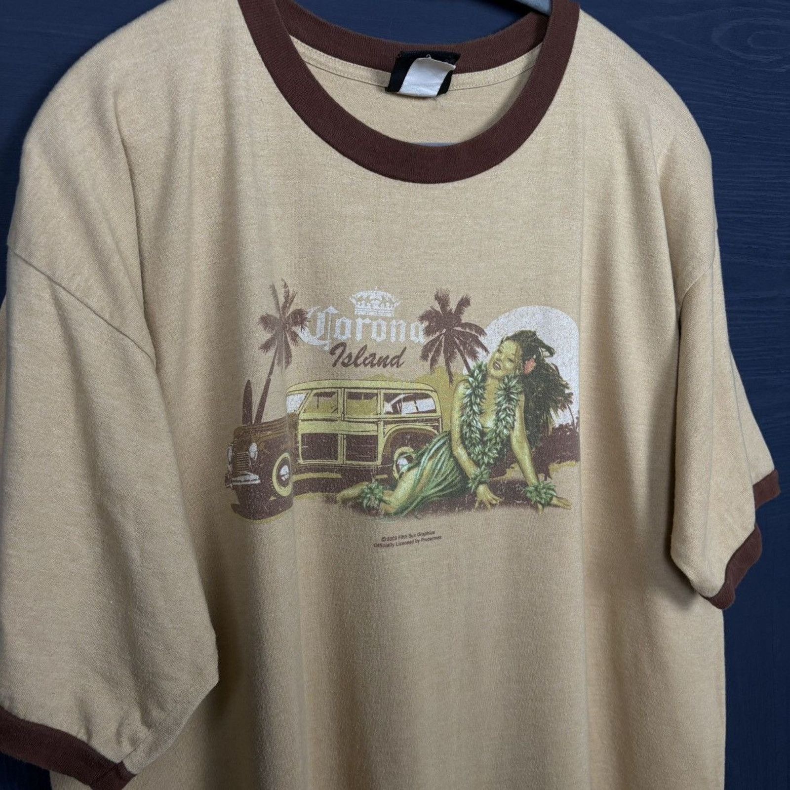 Harley Davidson × Vintage 🇺🇸2003 CORONA Island Girl T Size US XL / EU 56 / 4 - 2 Thumbnail