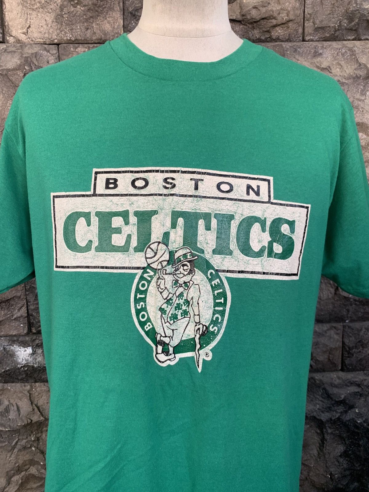 NBA Vintage 80s Boston Celtics NBA Basketball Champion T shirt Size US XL / EU 56 / 4 - 2 Thumbnail