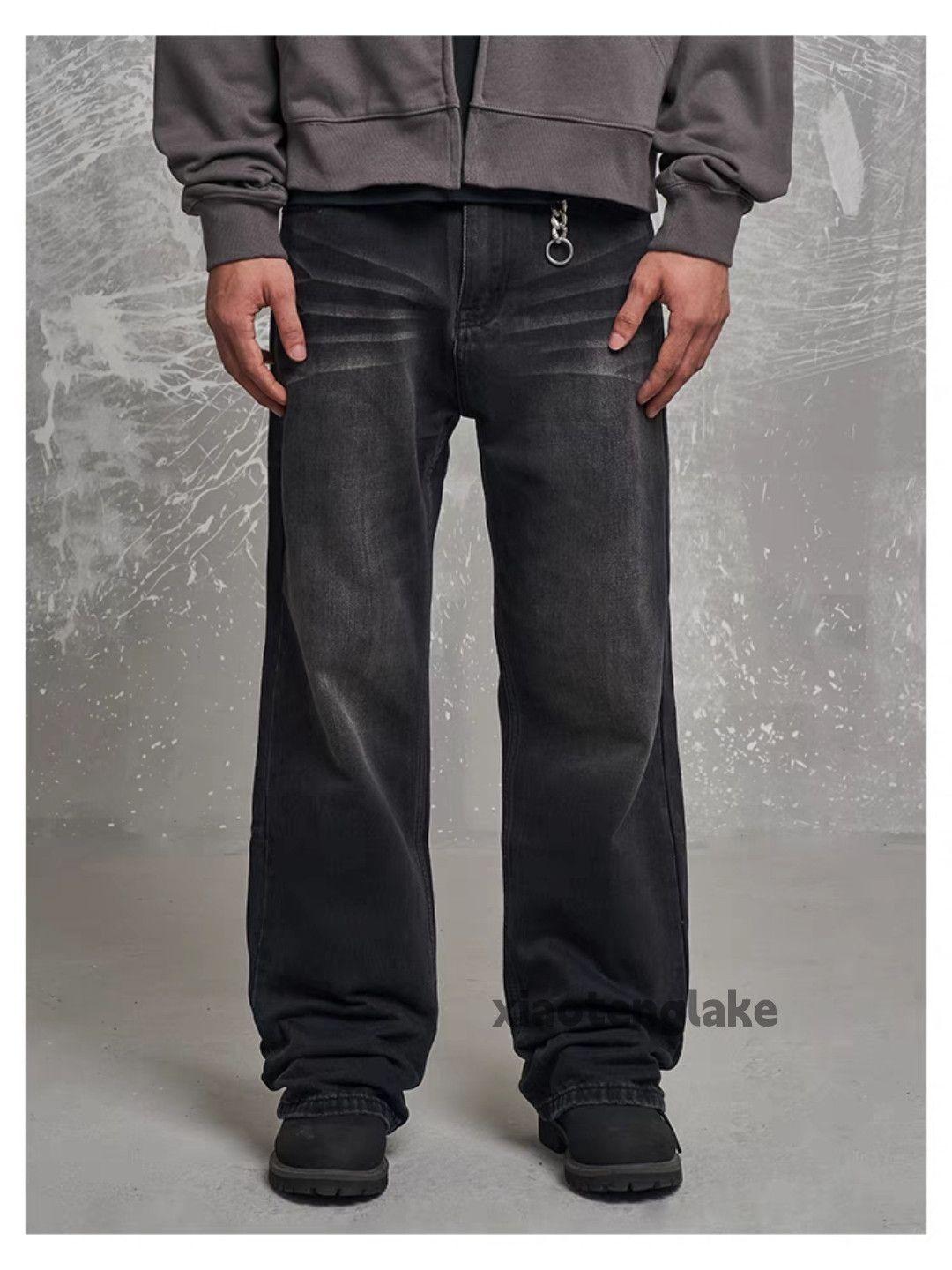 Jean × Vintage retro washed faded punk grunge loose baggy jeans Size US 28 / EU 44 - 1 Thumbnail