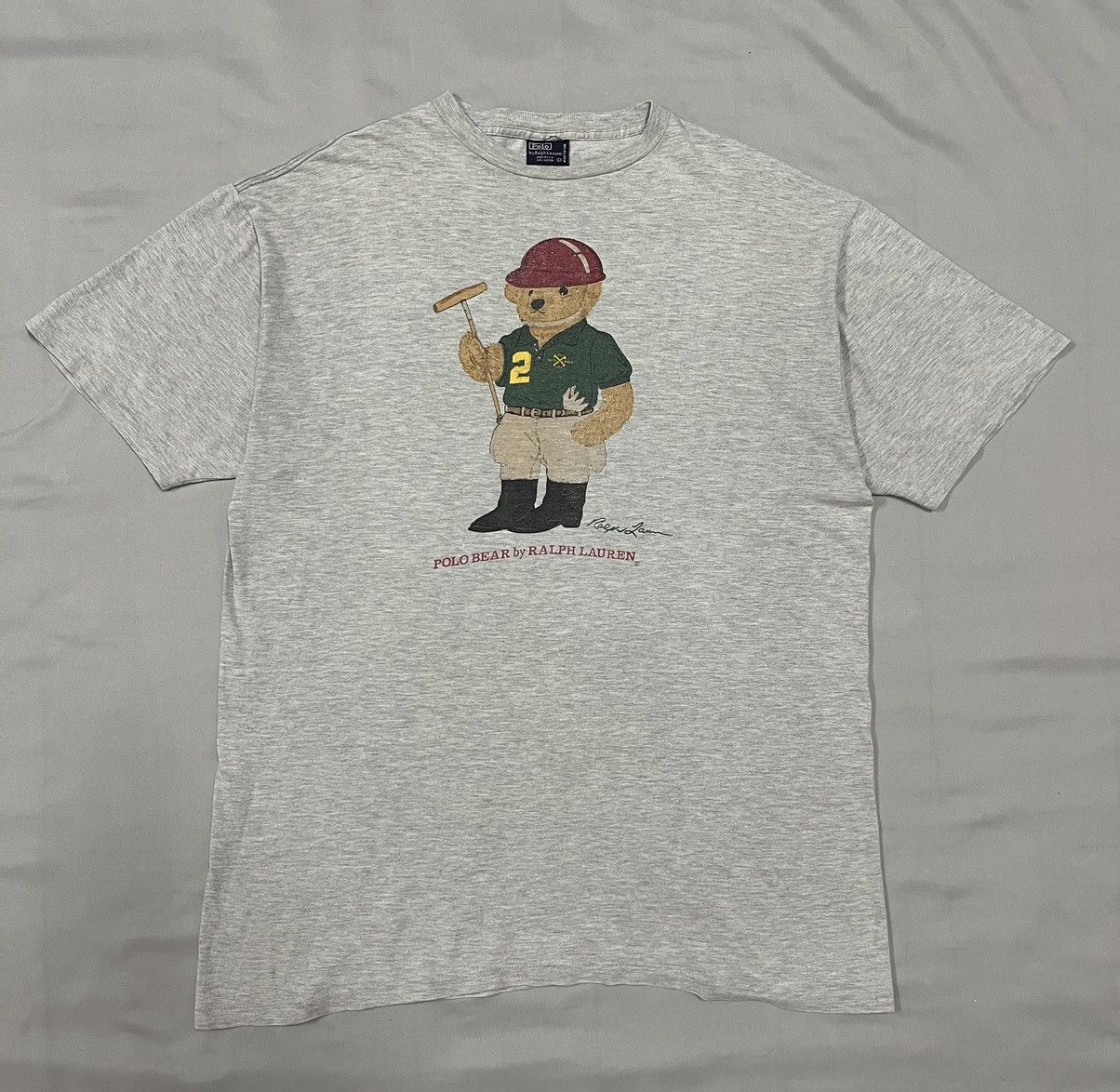 Vintage t shirt polo bear by ralph lauren
