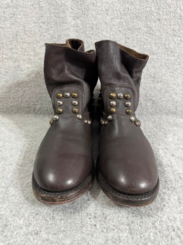 ASH ASH Venice Studded Moto Biker Boot Leather 39 1/2 handmade Size US 9.5 / IT 39.5 - 5 Thumbnail