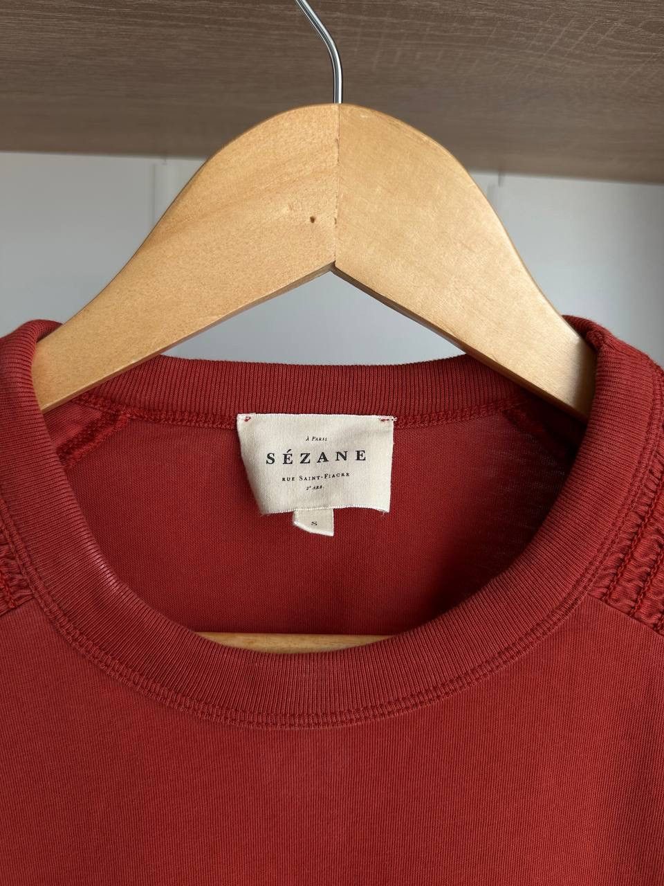 Sezane × Vintage Vintage Sezane Women’s Orange T-Shirt Size S / US 4 / IT 40 - 5 Thumbnail