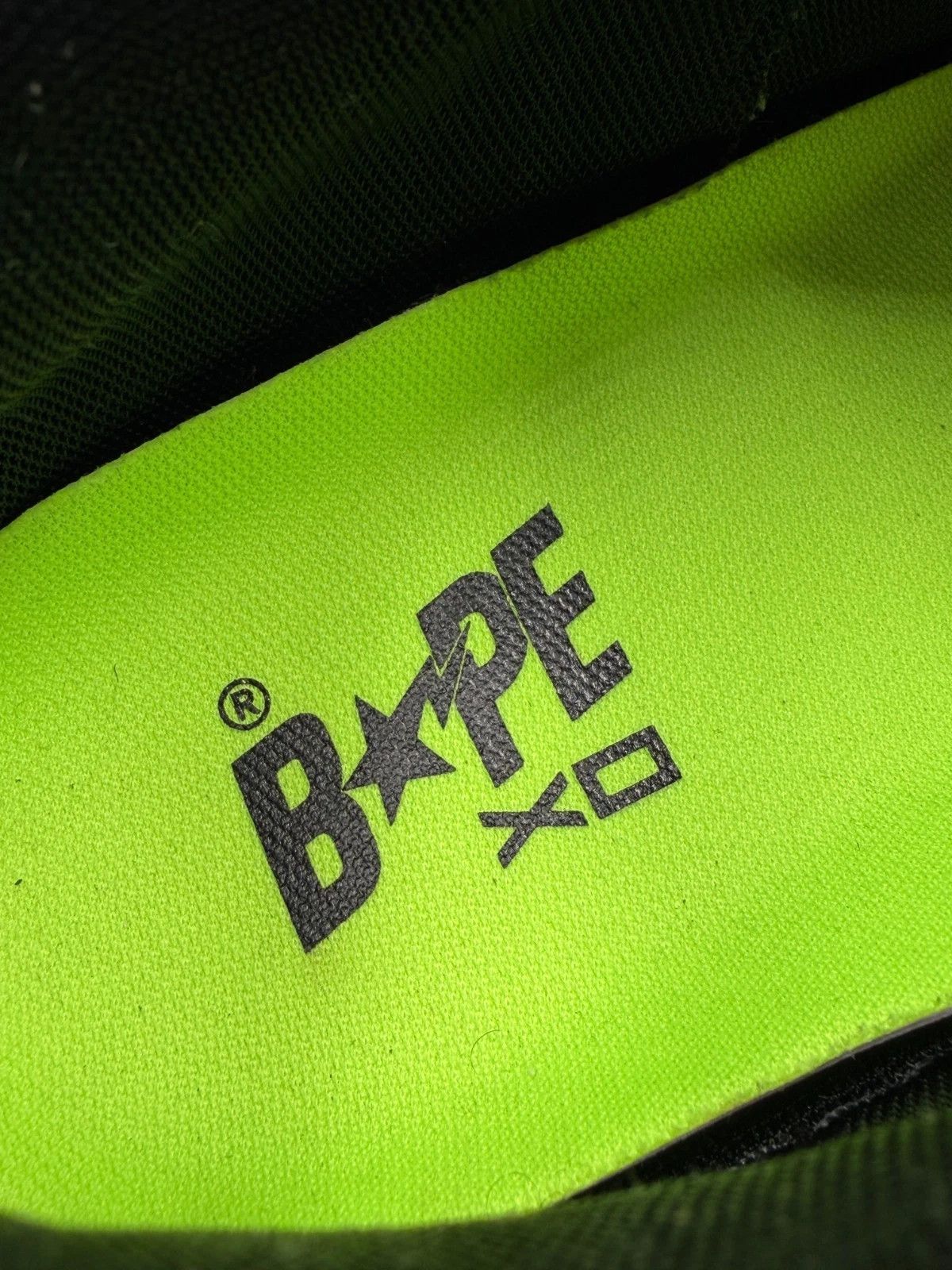 Bape × XO XO x BAPE Bapesta M2 Low Black Green Patent The Weeknd Size US 10.5 / EU 43-44 - 7 Thumbnail