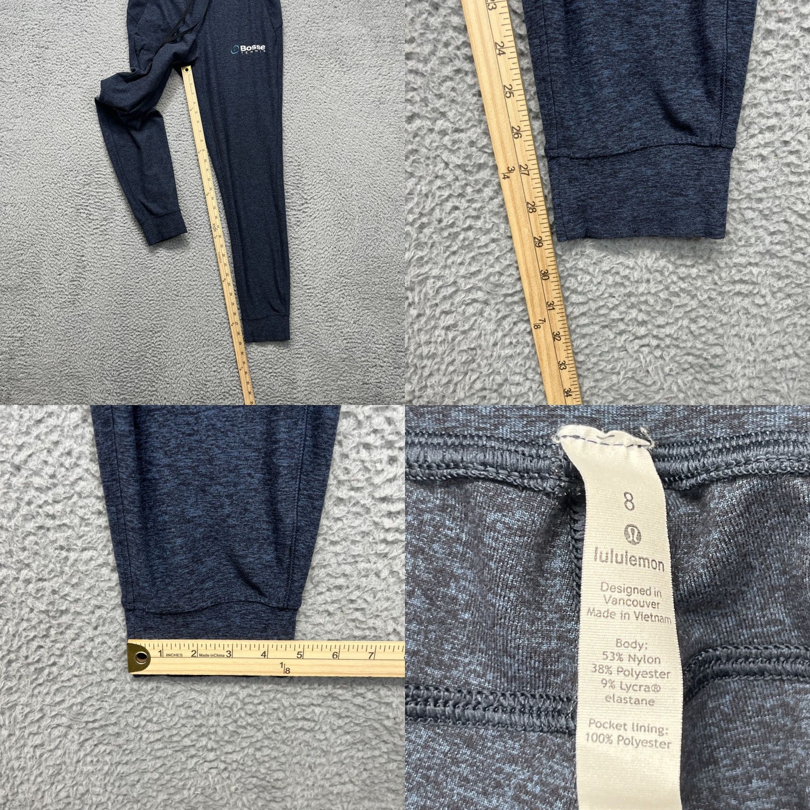 Lululemon Lululemon Womens 8 Jogger Pants Blue Heather Bosse Tennis Athletic W5BCJS Size 30" / US 8 / IT 44 - 9 Thumbnail