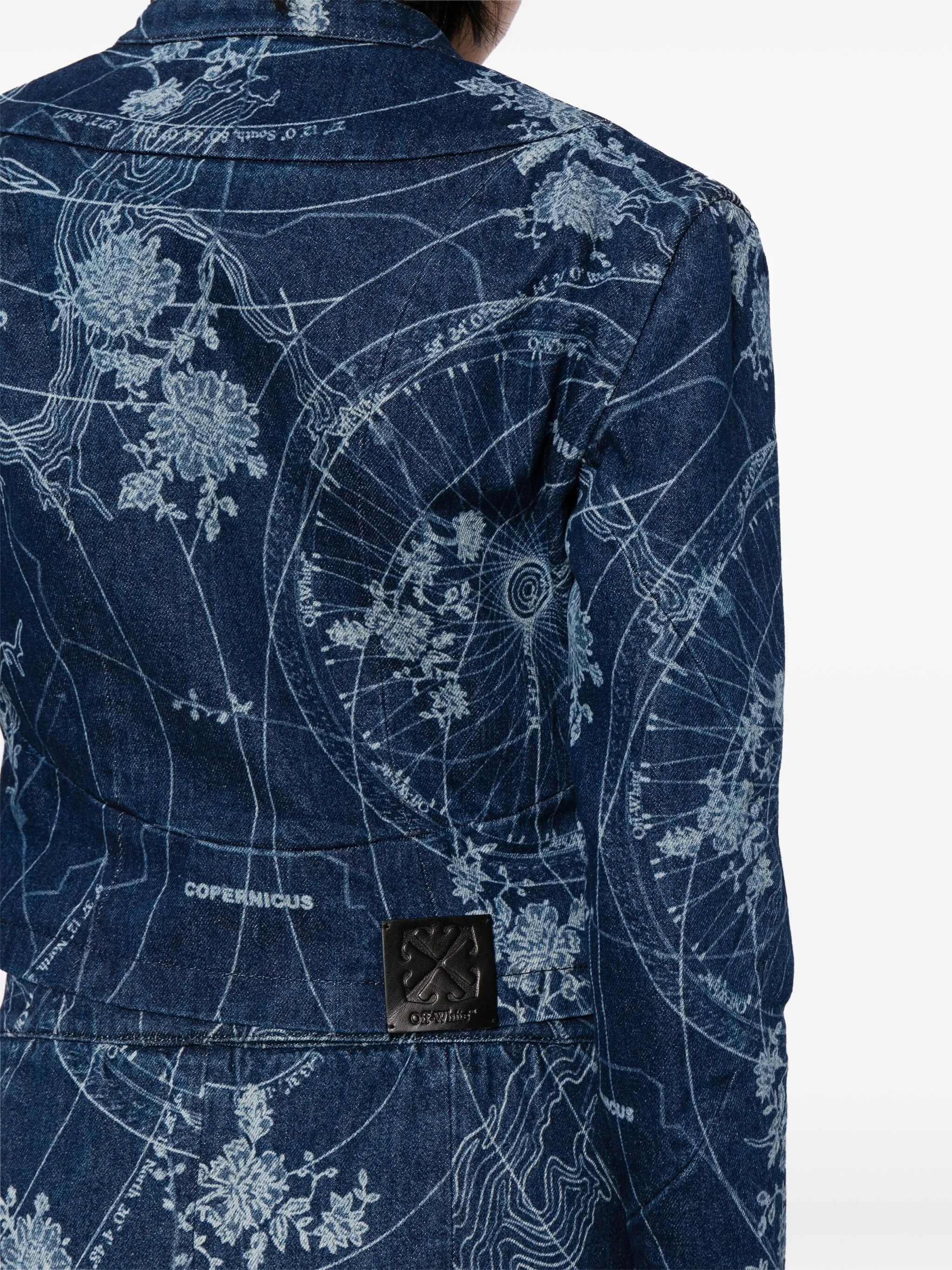 Off-White Off-White Map-print denim jacket Size S / US 4 / IT 40 - 3 Thumbnail