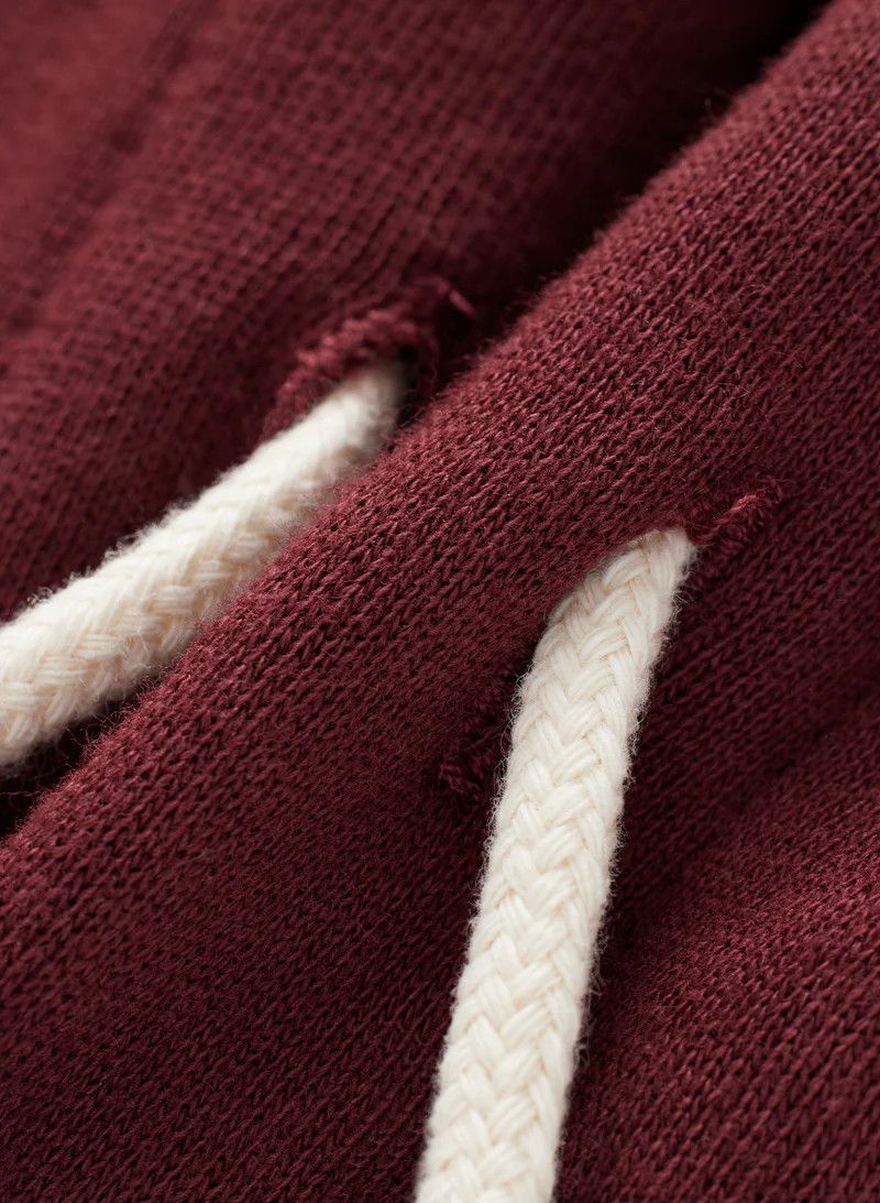 JJJJound JJJJound J90 Hoodie - Burgundy French Terry Size US M / EU 48-50 / 2 - 3 Thumbnail