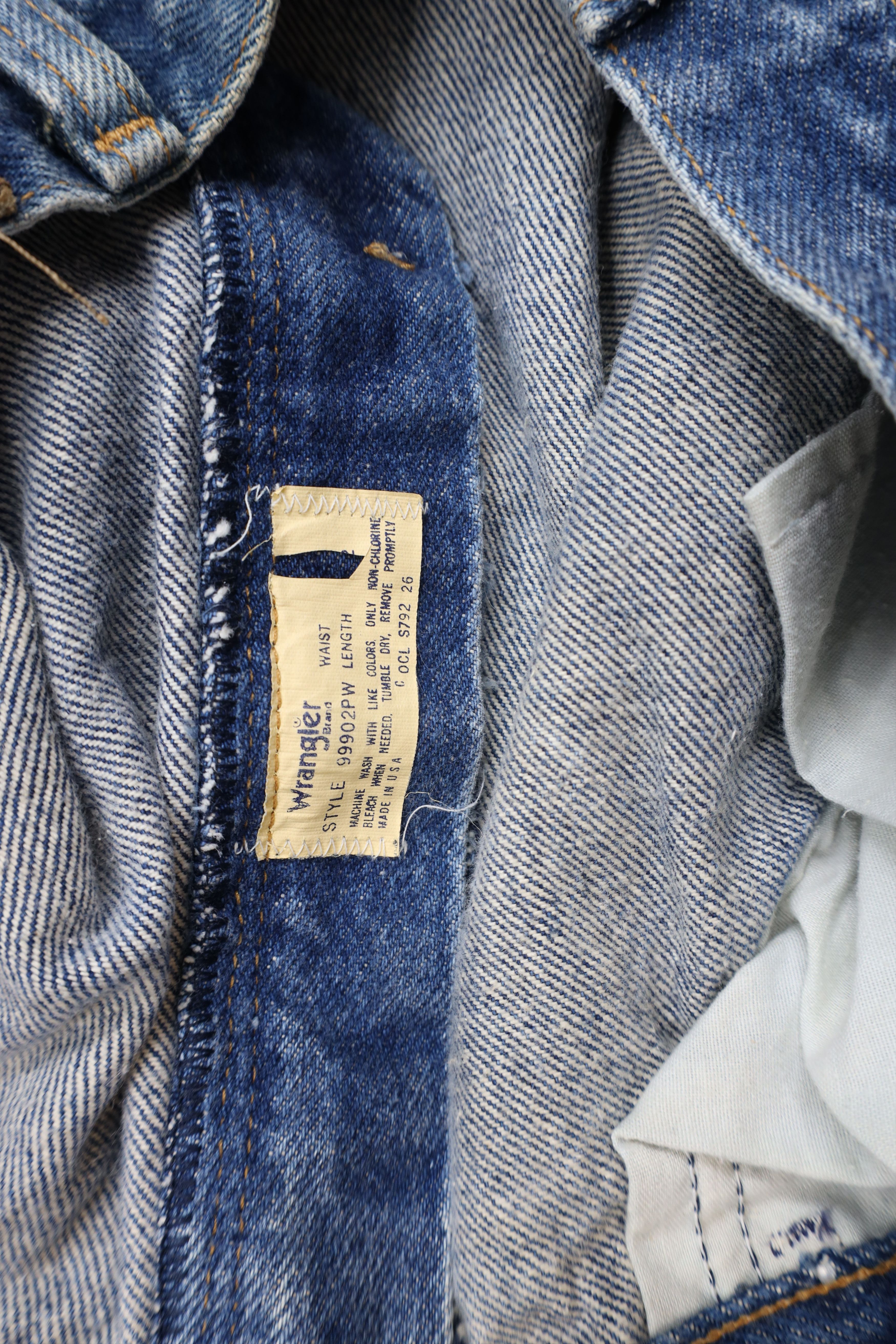 Vintage × Wrangler Vintage 90s Wrangler Leg Denim Jeans Blue Cotton USA Size US 34 / EU 50 - 10 Thumbnail