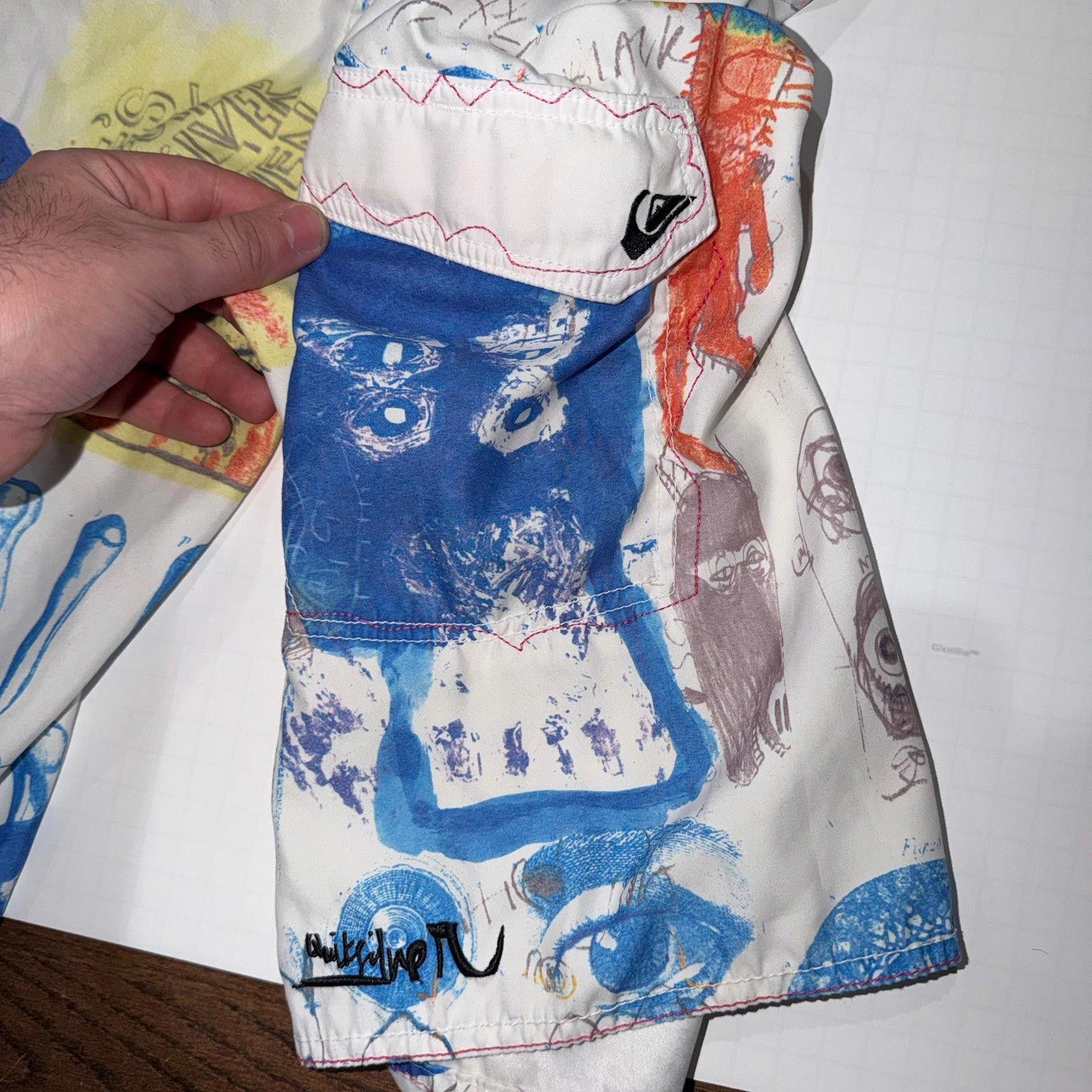 Quiksilver Quiksilver Basquiat Surf Trunks Men L/XL Vintage Y2K 90s Size US 34 / EU 50 - 4 Thumbnail