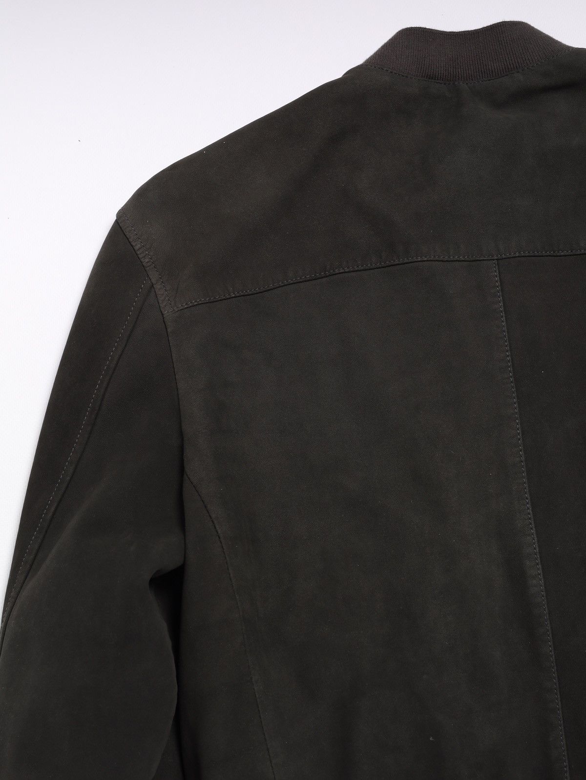 Allsaints Allsaints Suede Sheep Leather Jacket Stones Bomber Dark Gray Size US M / EU 48-50 / 2 - 16 Thumbnail