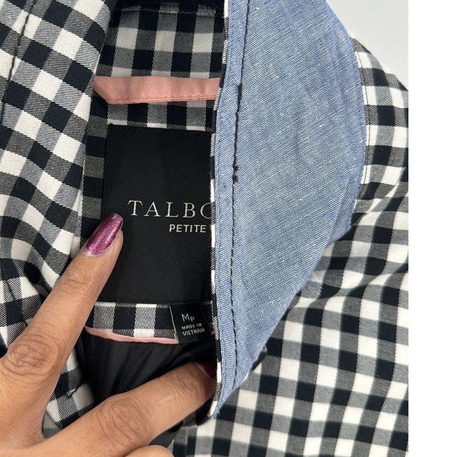 Other Talbots CLASSIC GINGHAM MAC black white water resistant MP Size M / US 6-8 / IT 42-44 - 6 Thumbnail