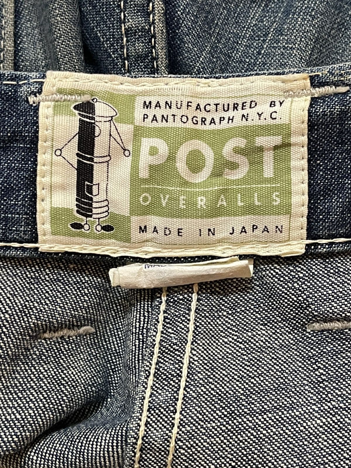 Post Overalls Vintage Japan Post Overall Mud Wash Style Ripped Baggy Jeans Size US 30 / EU 46 - 9 Thumbnail