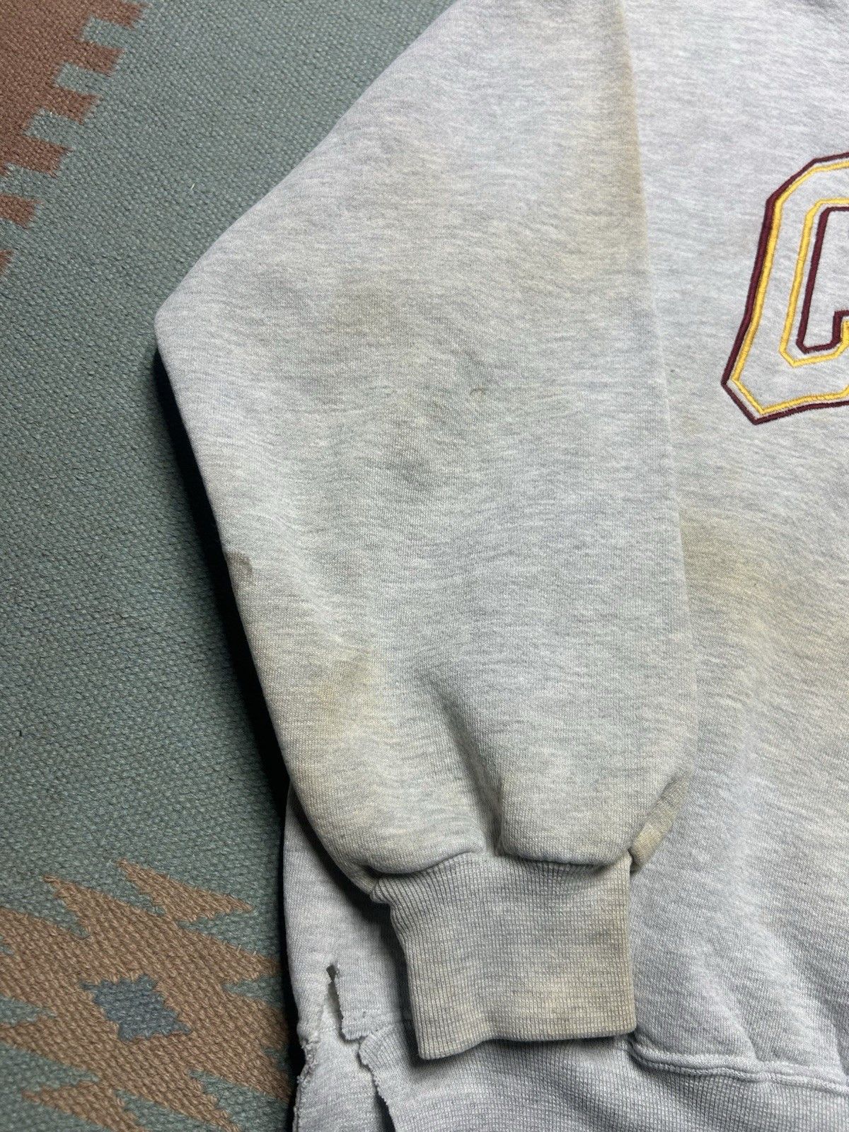 Vintage 80s Russell athletic sweatshirt CMU central Michigan L/XL Size US L / EU 52-54 / 3 - 3 Thumbnail