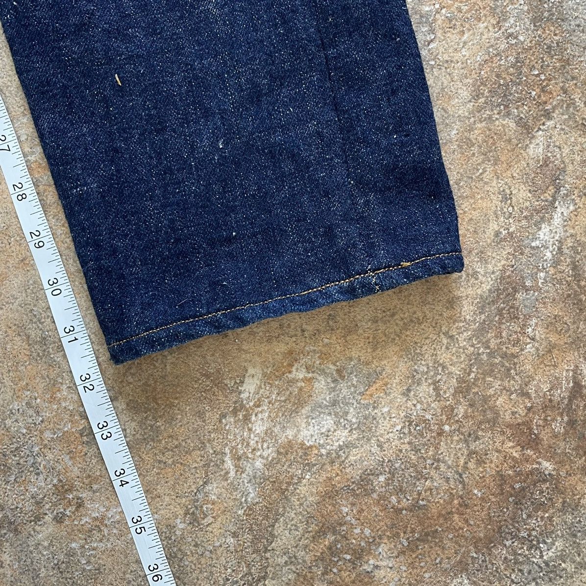 Samurai Jeans Samurai Jeans S211AX 18oz Ai Benkei, Relaxed Tapered, 35x32 Size US 35 - 15 Thumbnail